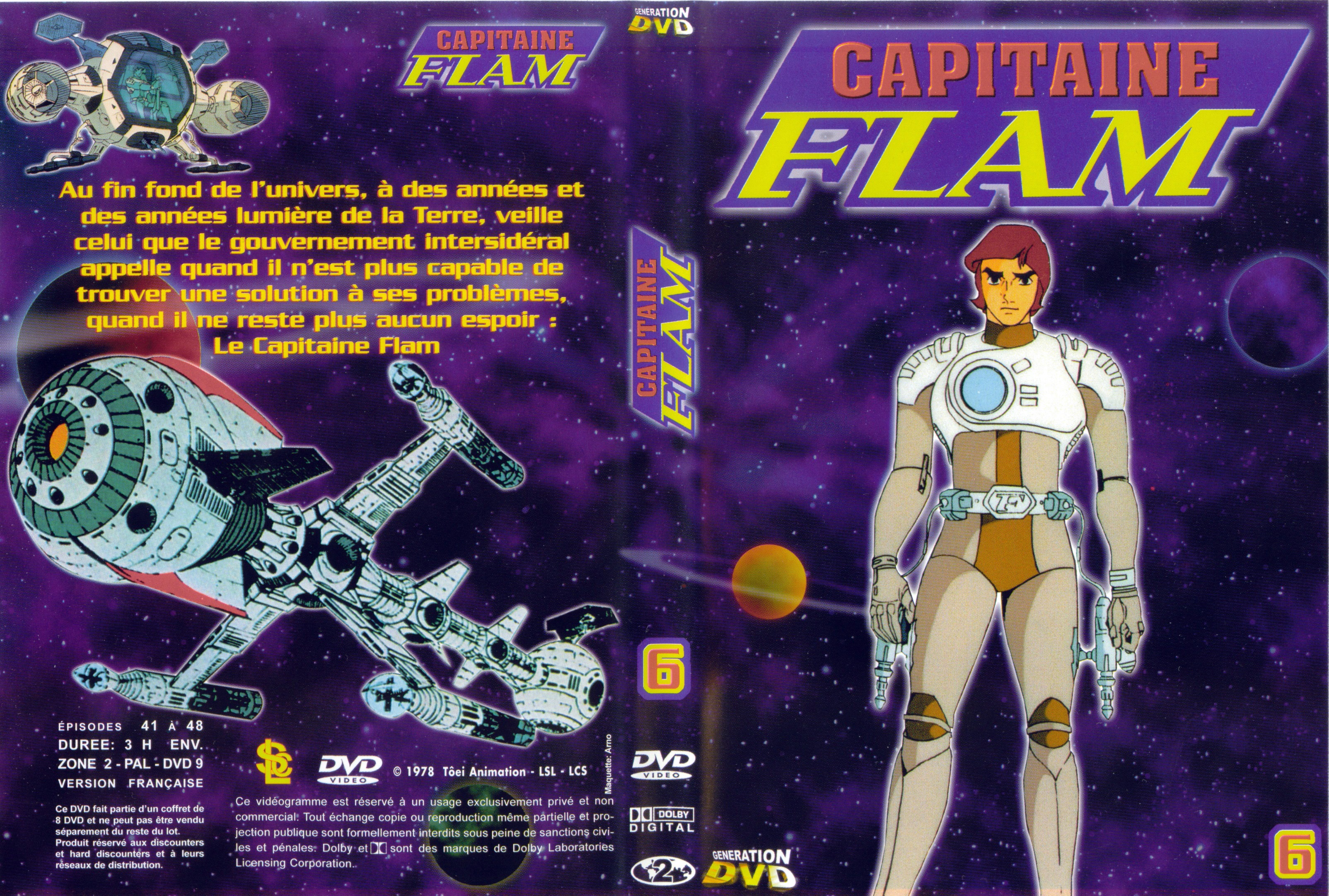 Jaquette DVD Capitaine Flam vol 6 (GENERATION DVD)