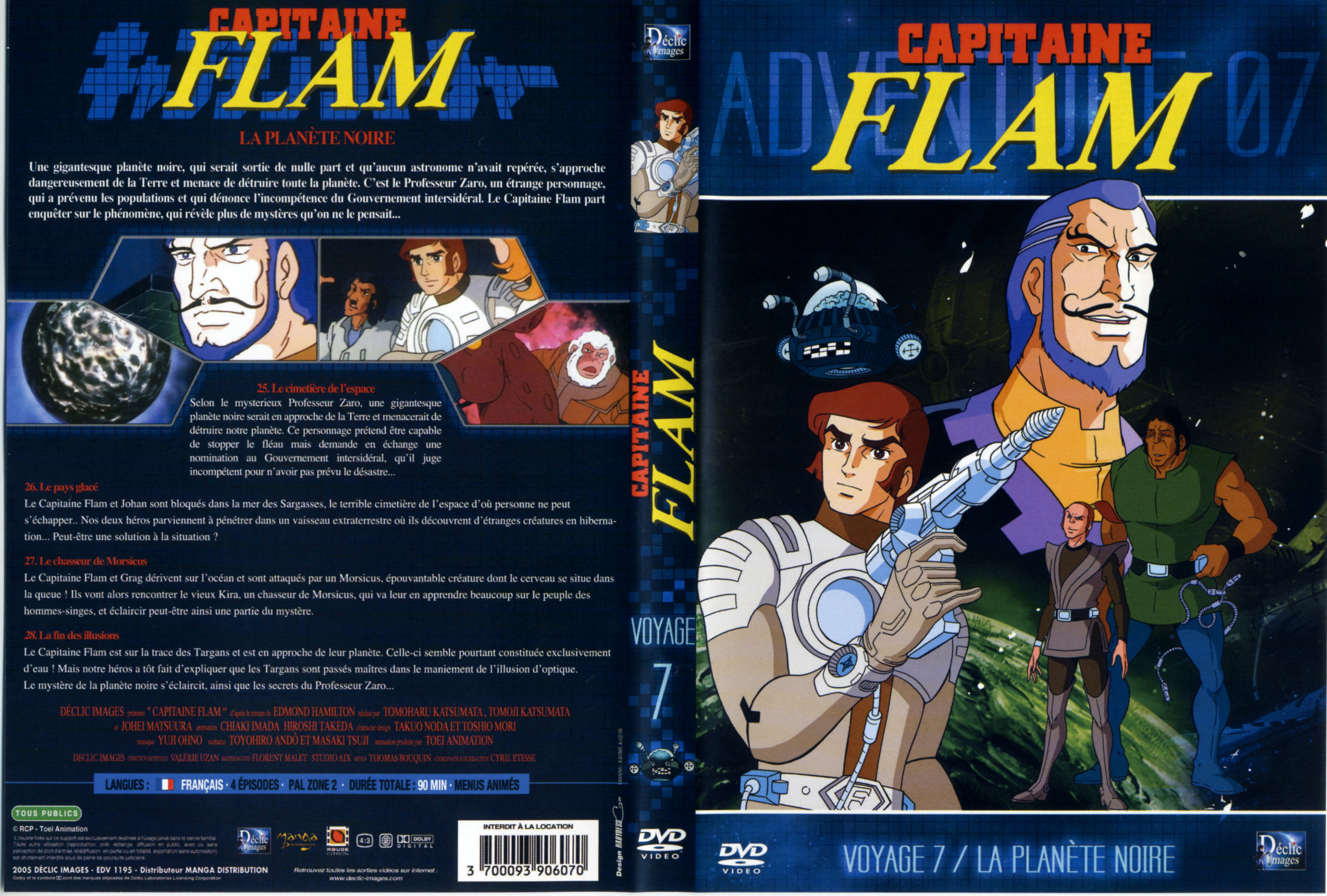 Jaquette DVD Capitaine Flam vol 7 (DECLIC IMAGES)