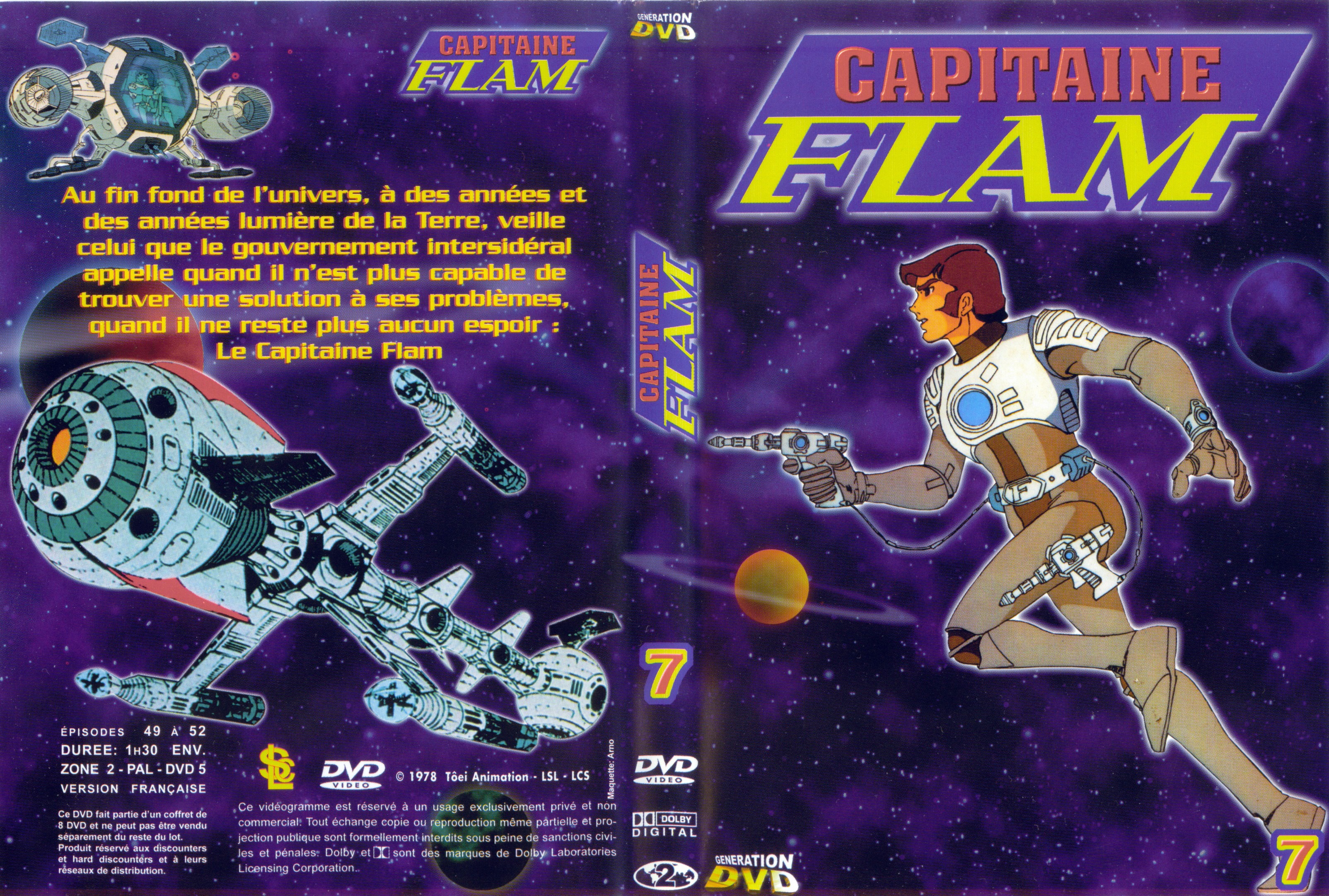 Jaquette DVD Capitaine Flam vol 7 (GENERATION DVD)