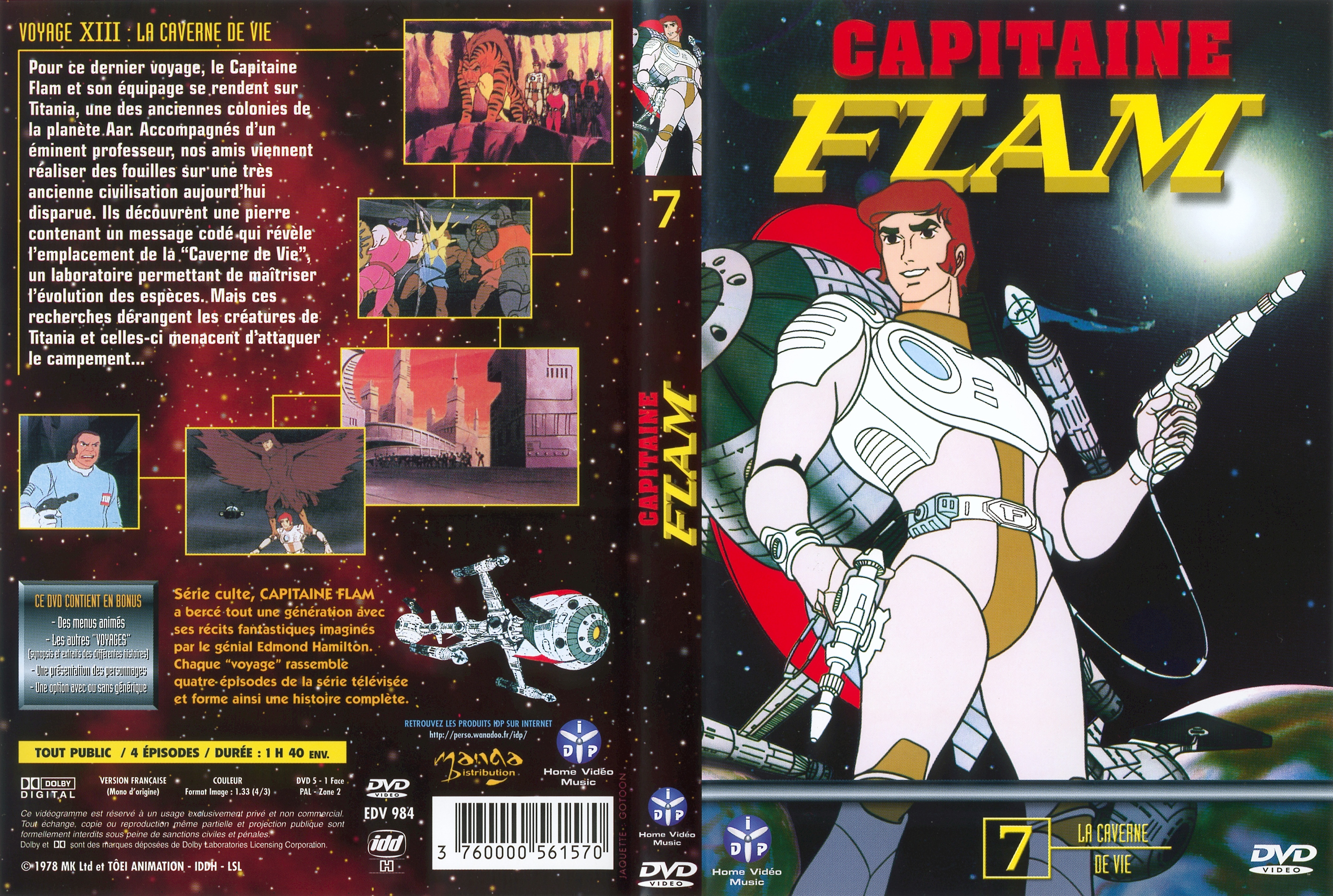 Jaquette DVD Capitaine Flam vol 7 (MANGA DISTRIBUTION)