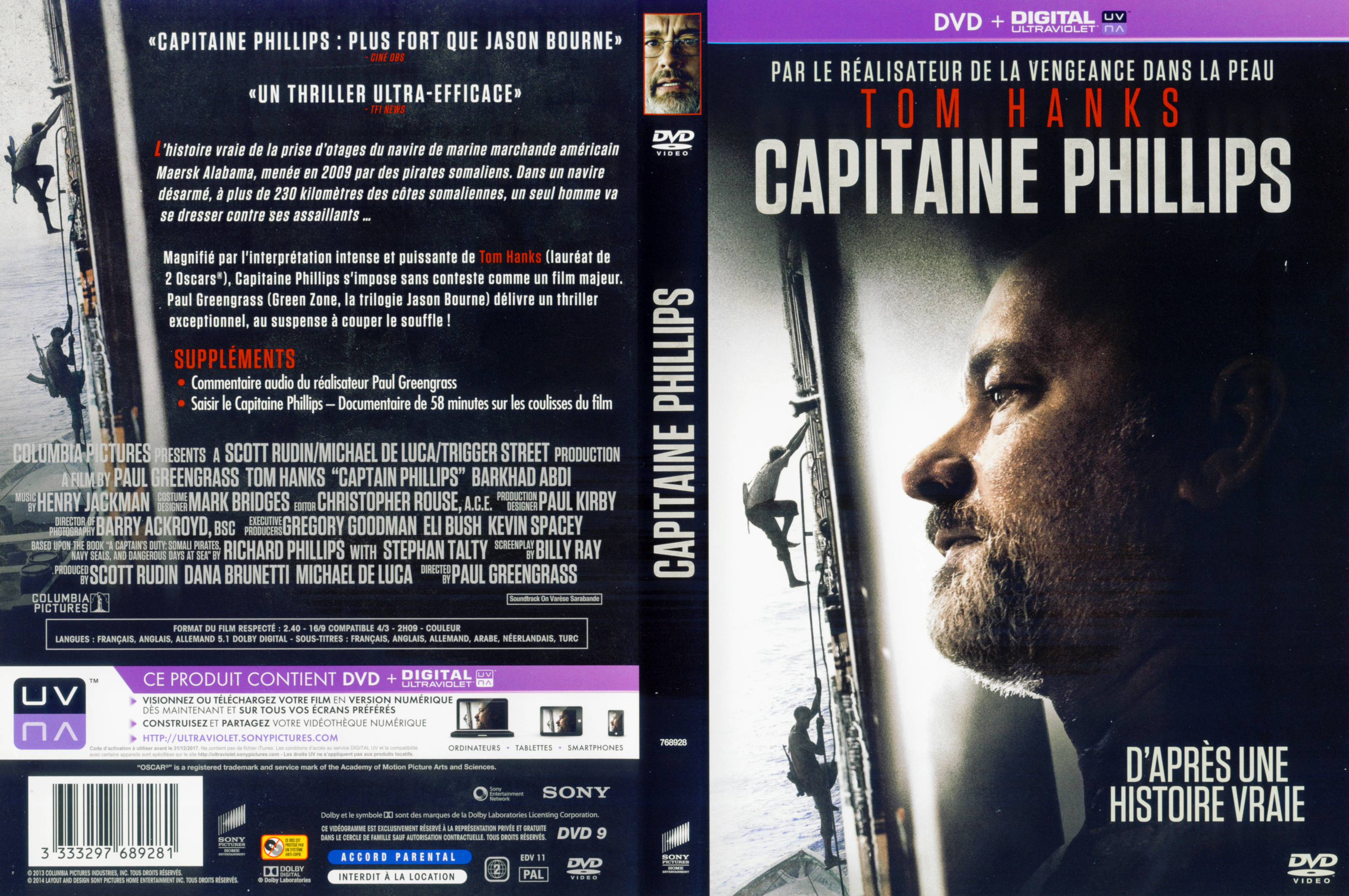 Jaquette DVD Capitaine Phillips