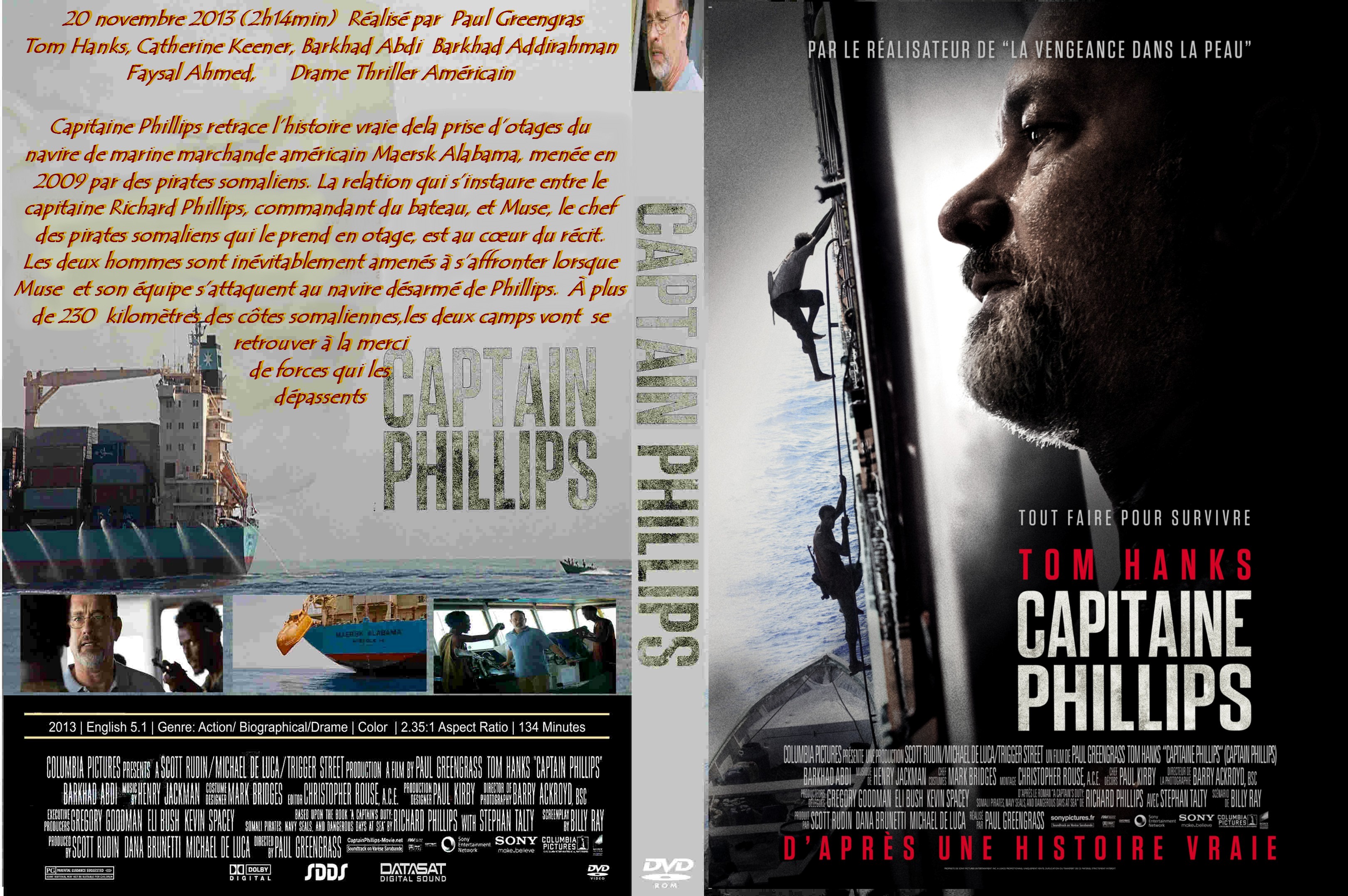 Jaquette DVD Capitaine Phillips custom