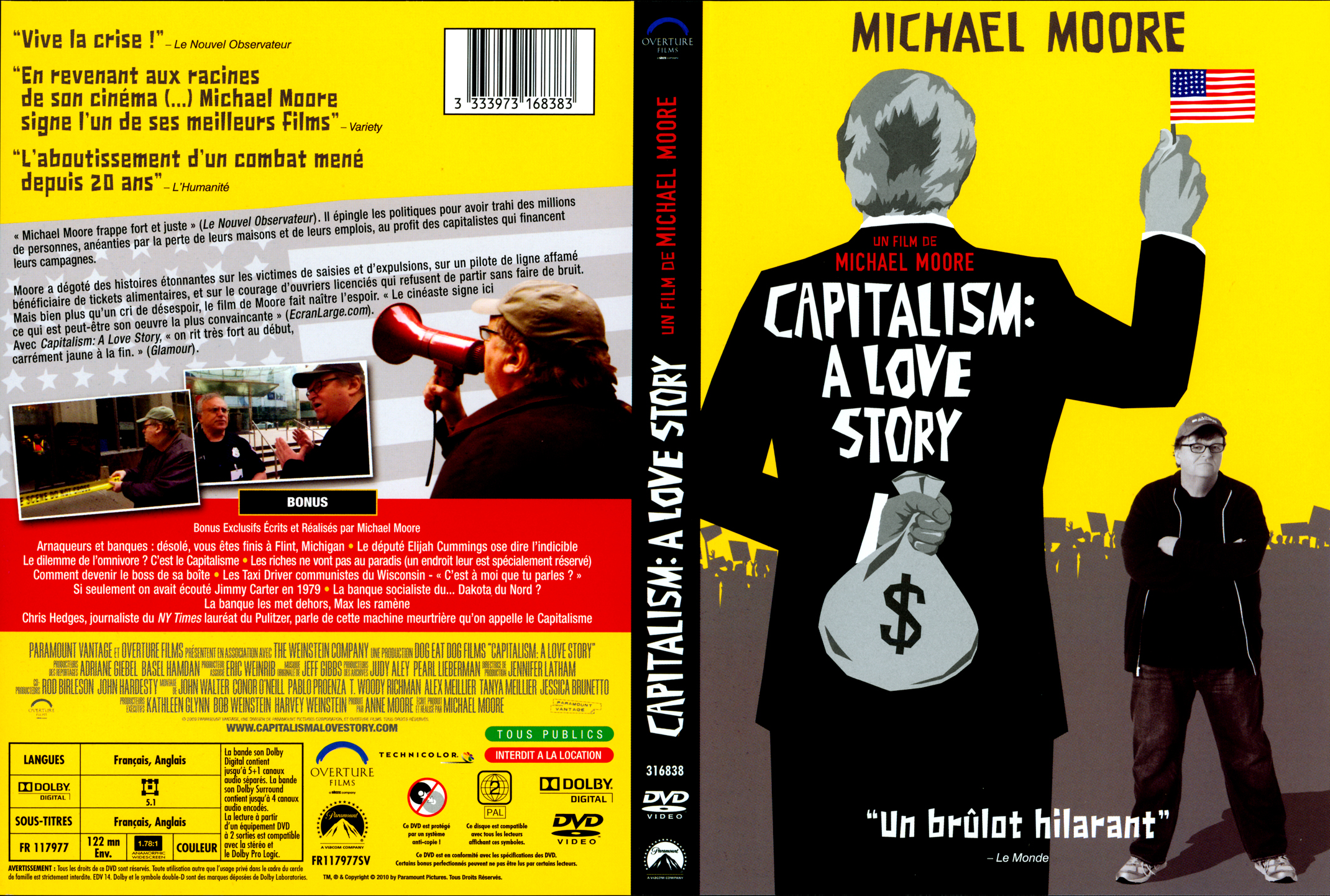 Jaquette DVD Capitalism A love story v2