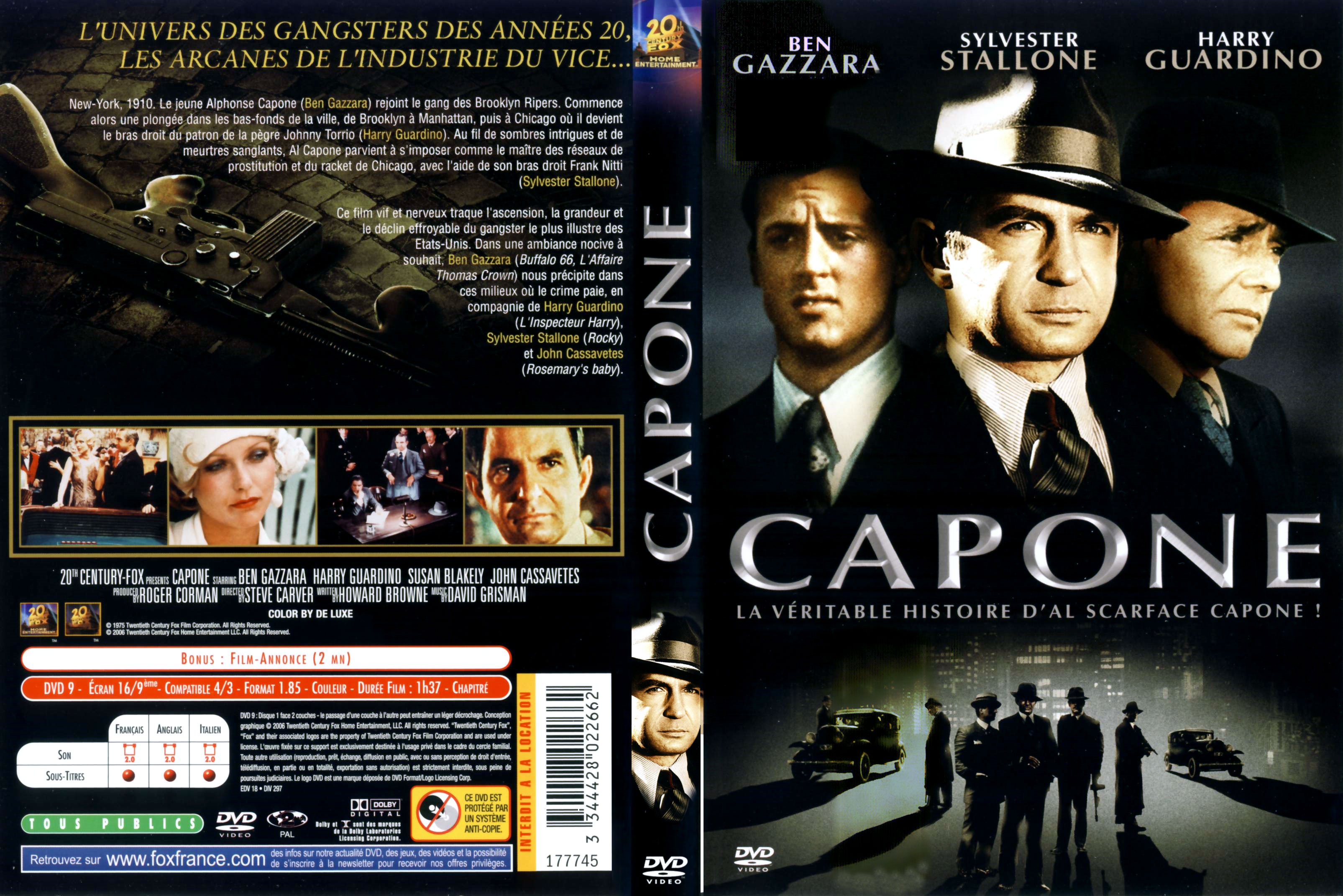 Jaquette DVD Capone v2