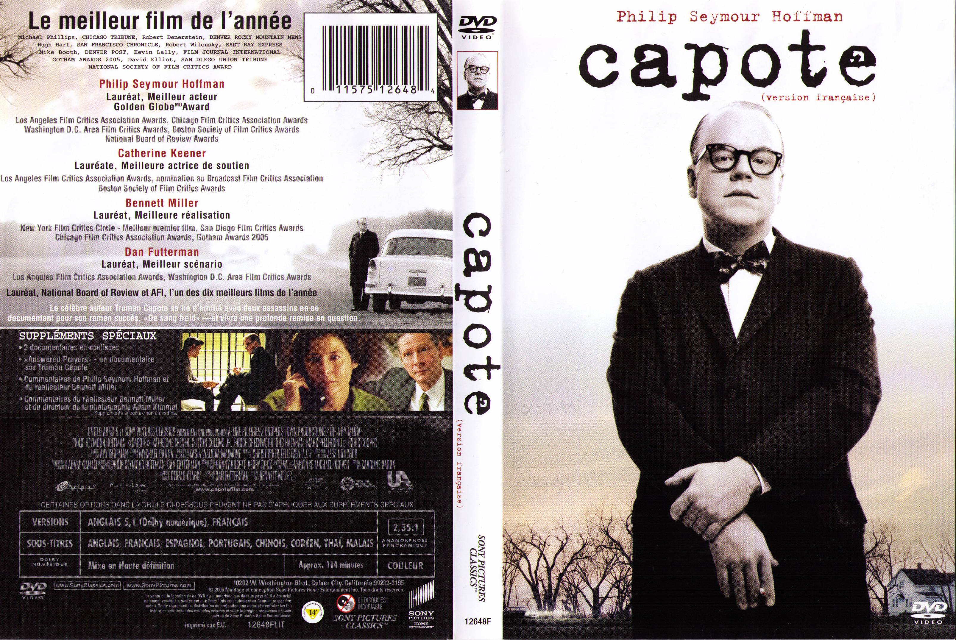 Jaquette DVD Capote