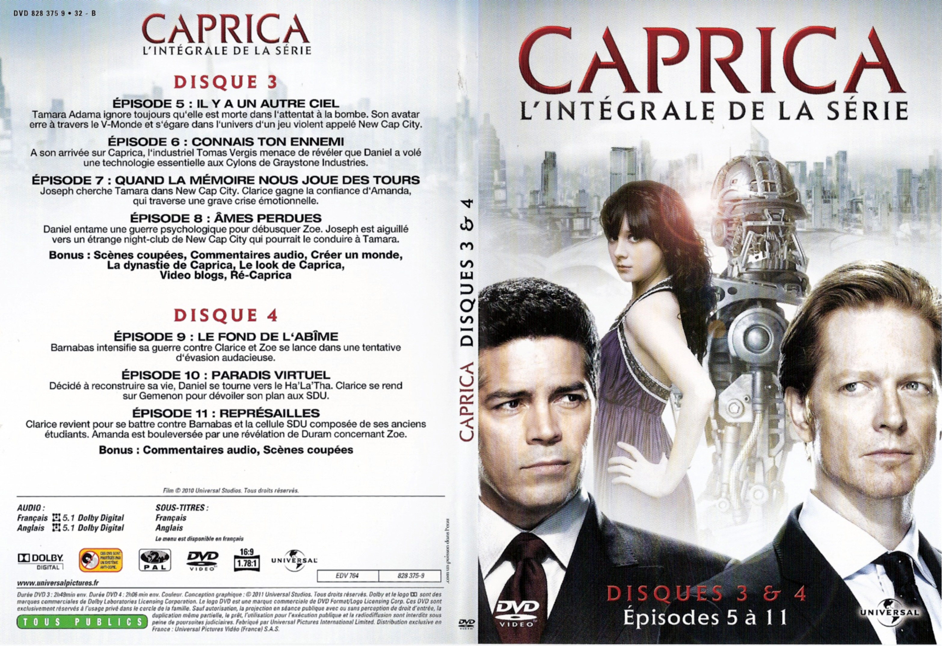 Jaquette DVD Caprica DVD 2