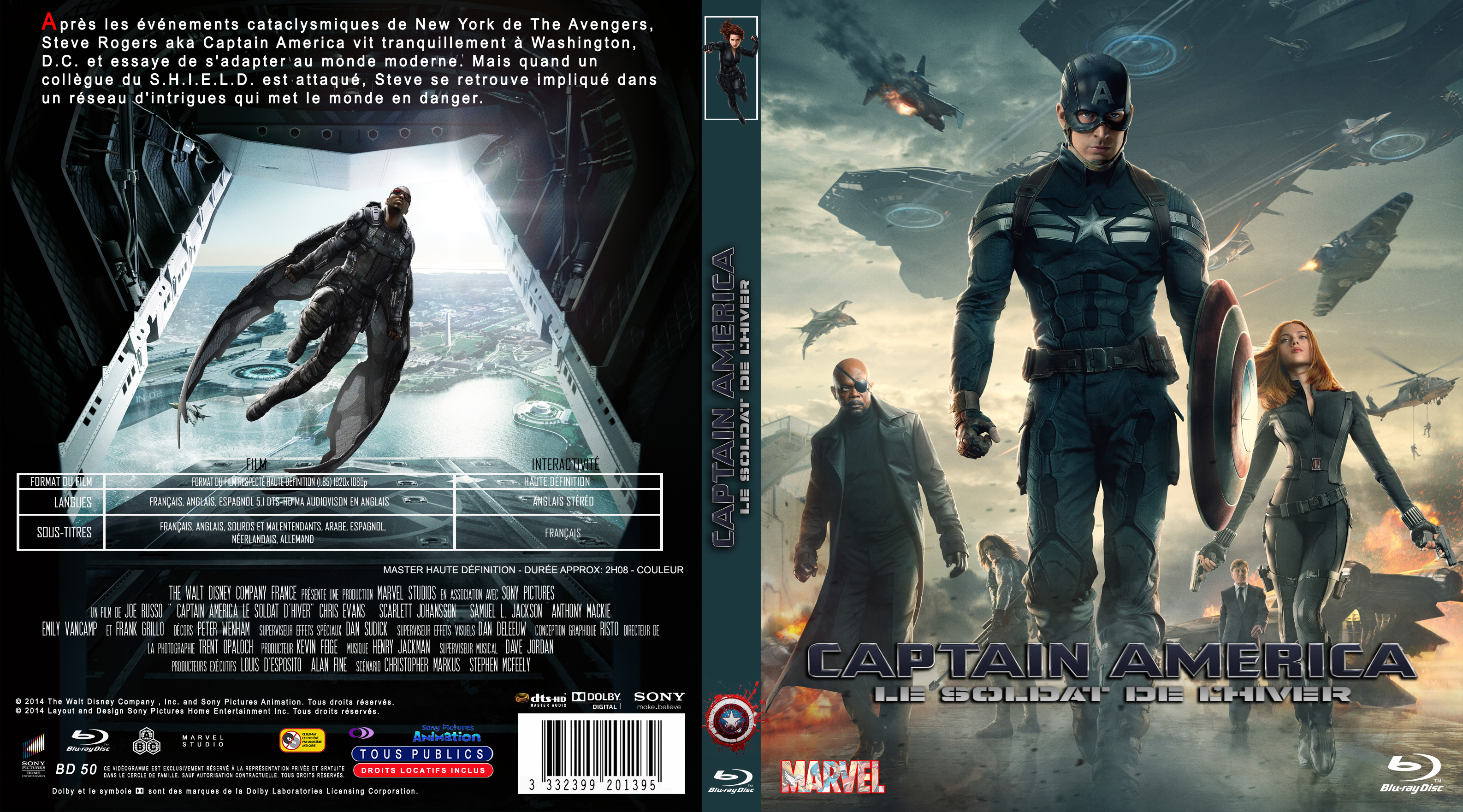 Jaquette DVD Captain America, le soldat de l