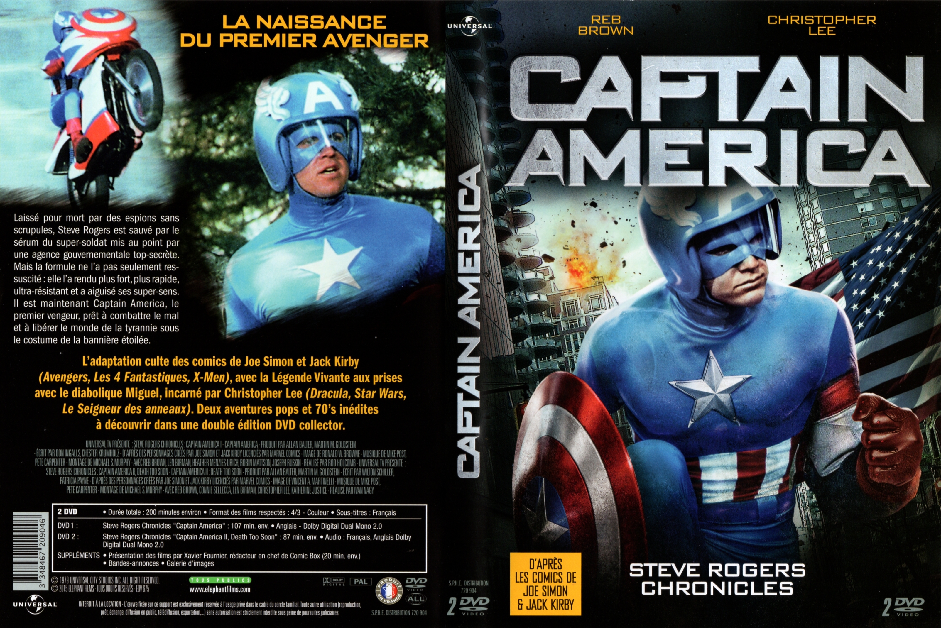Jaquette DVD Captain America - Steve Rogers Chronicles (1978)