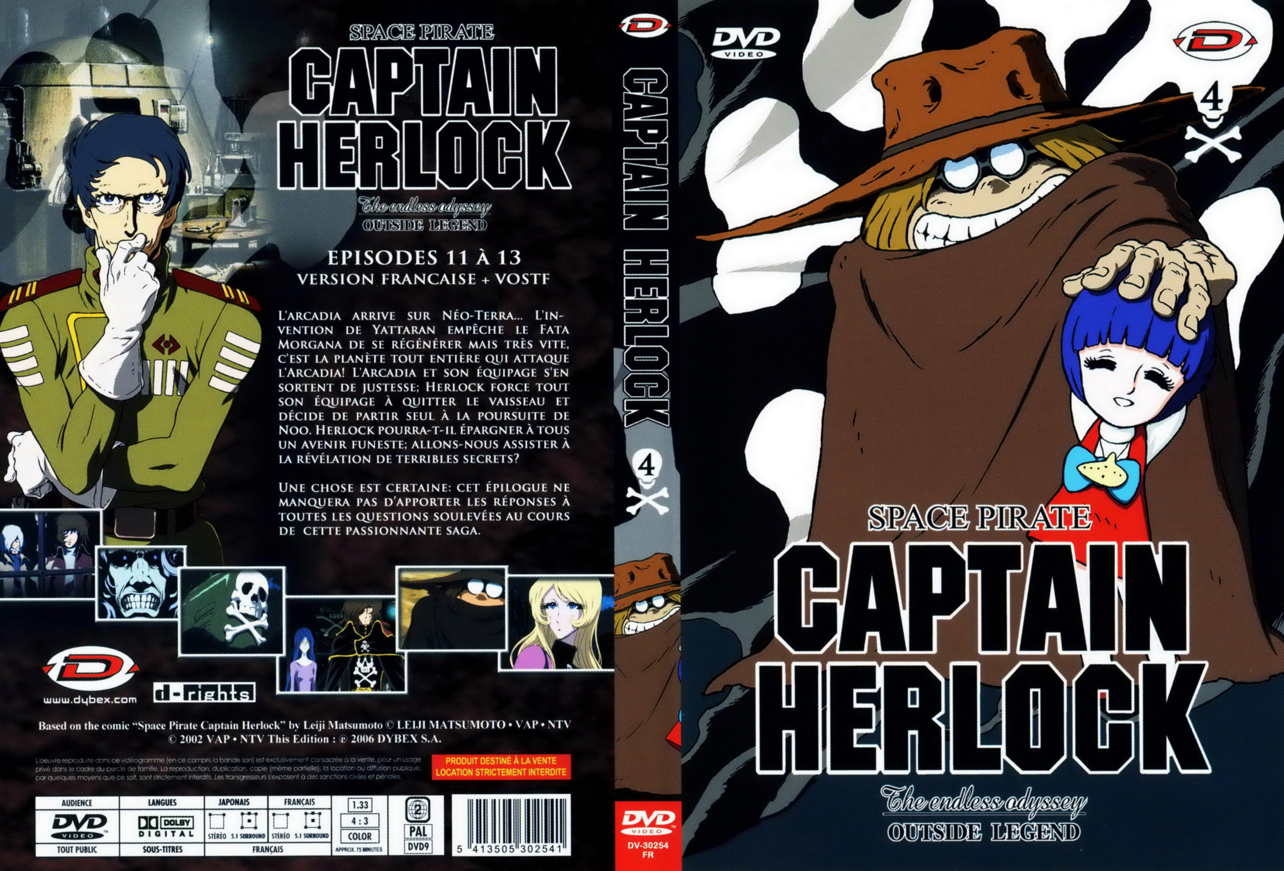 Jaquette DVD Captain Herlock The endless odyssey DVD 4