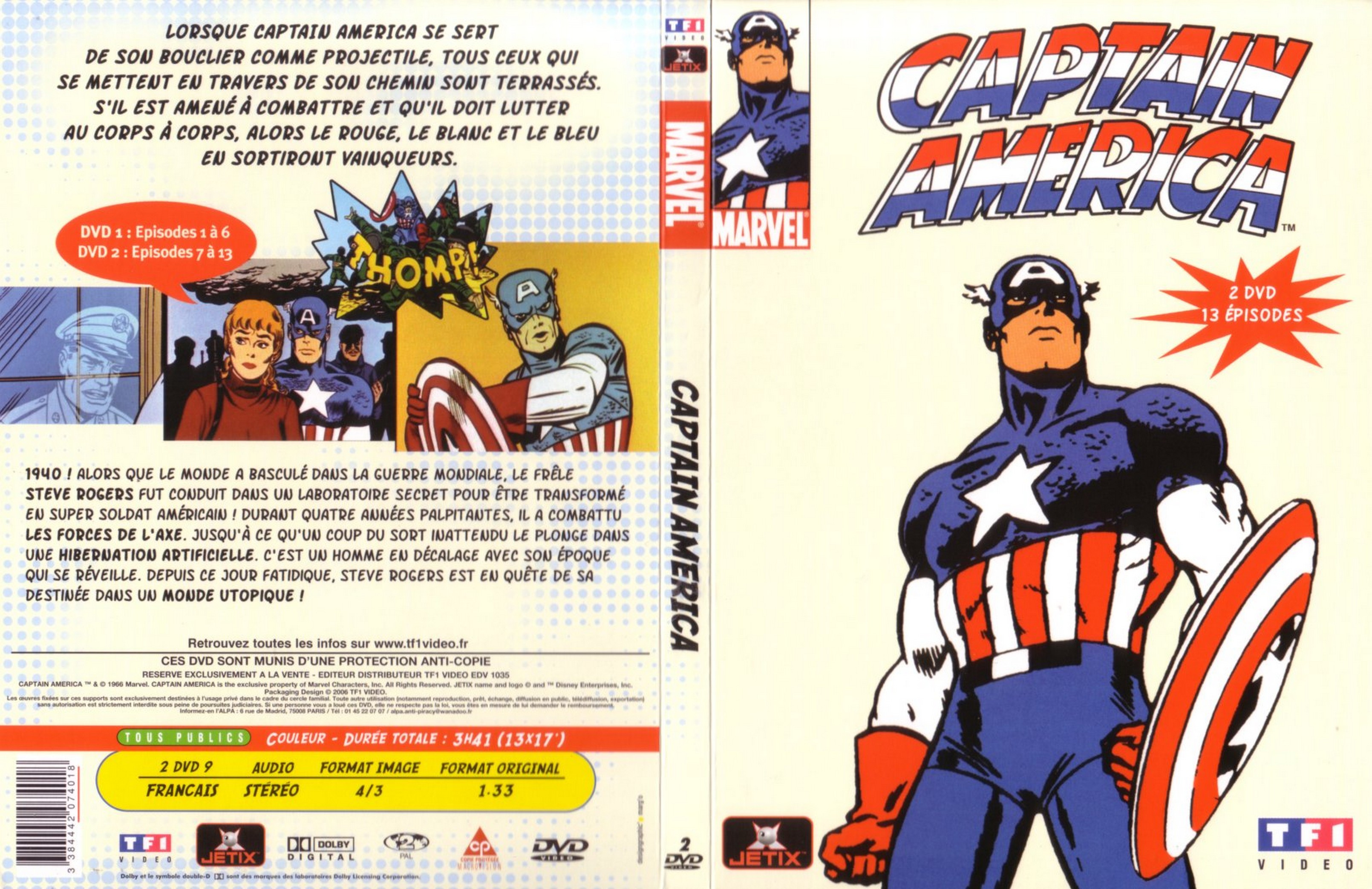 Jaquette DVD Captain america (DA)