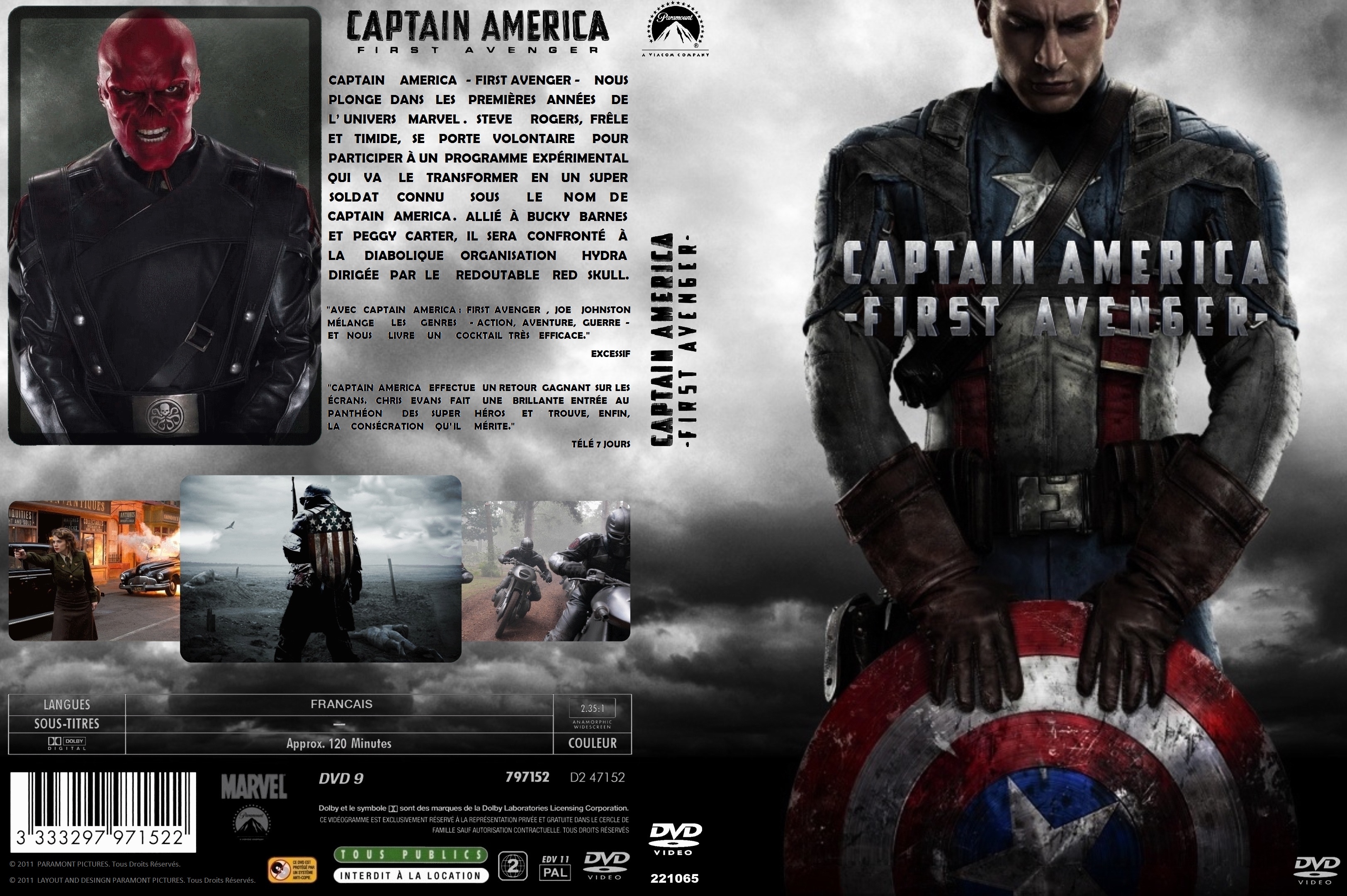 Jaquette DVD Captain america custom