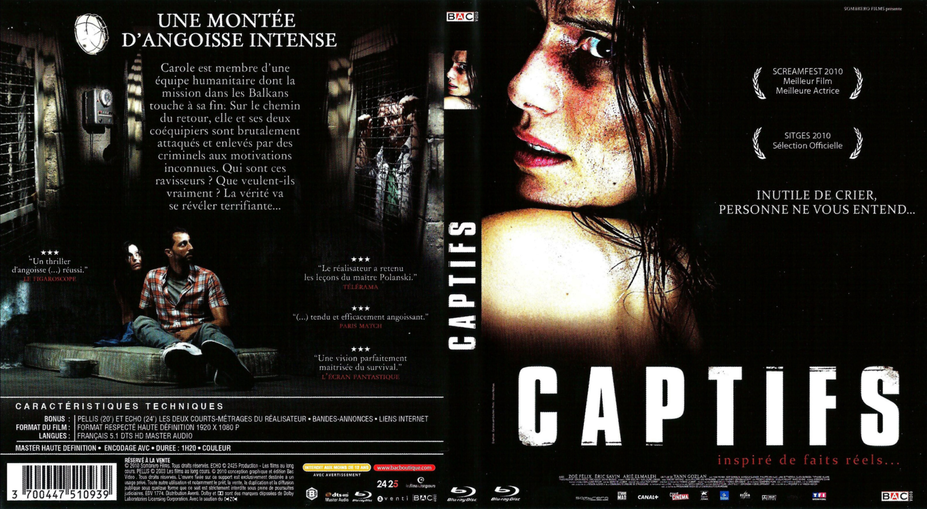 Jaquette DVD Captifs (BLU-RAY)