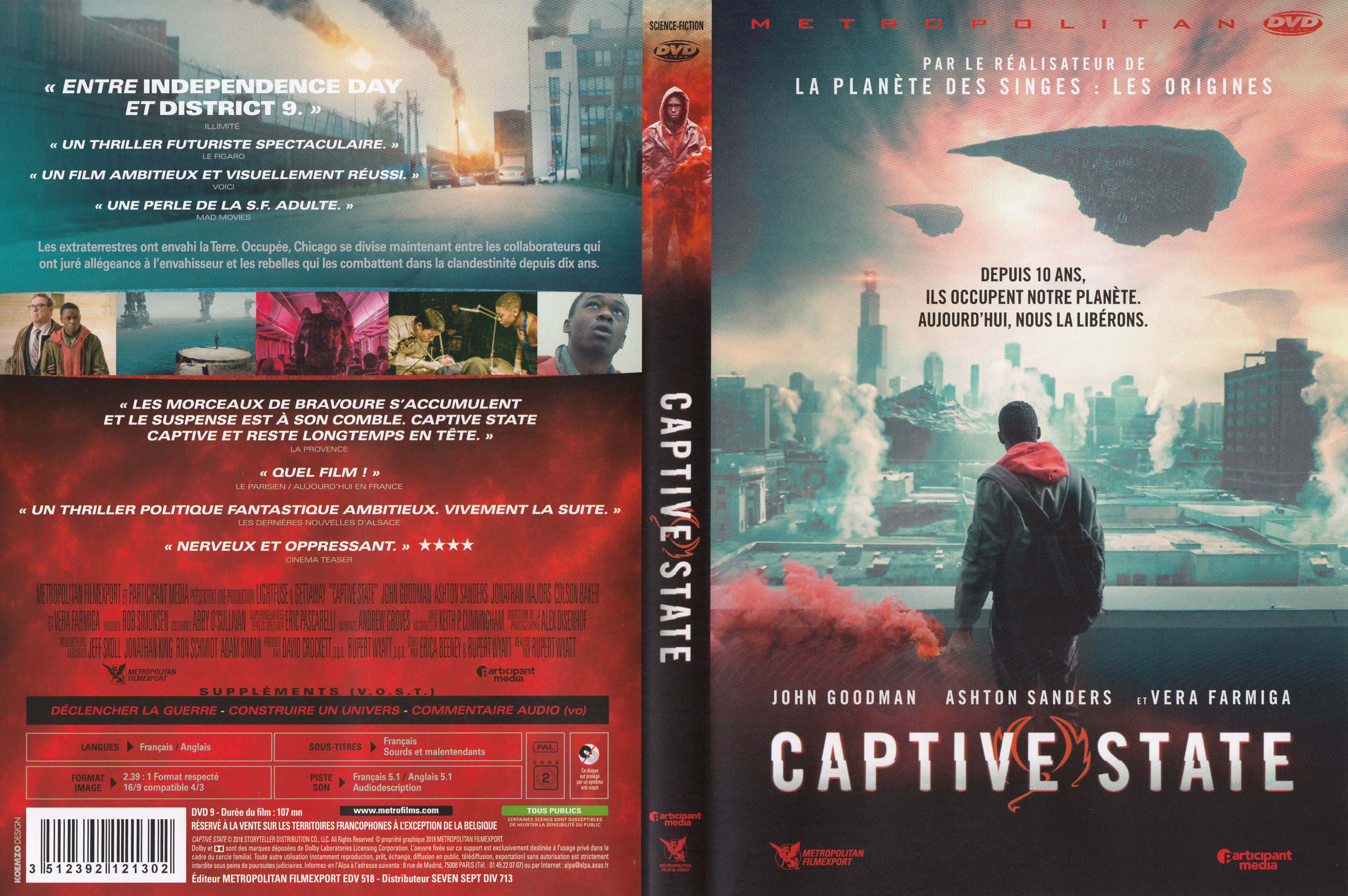 Jaquette DVD Captive State