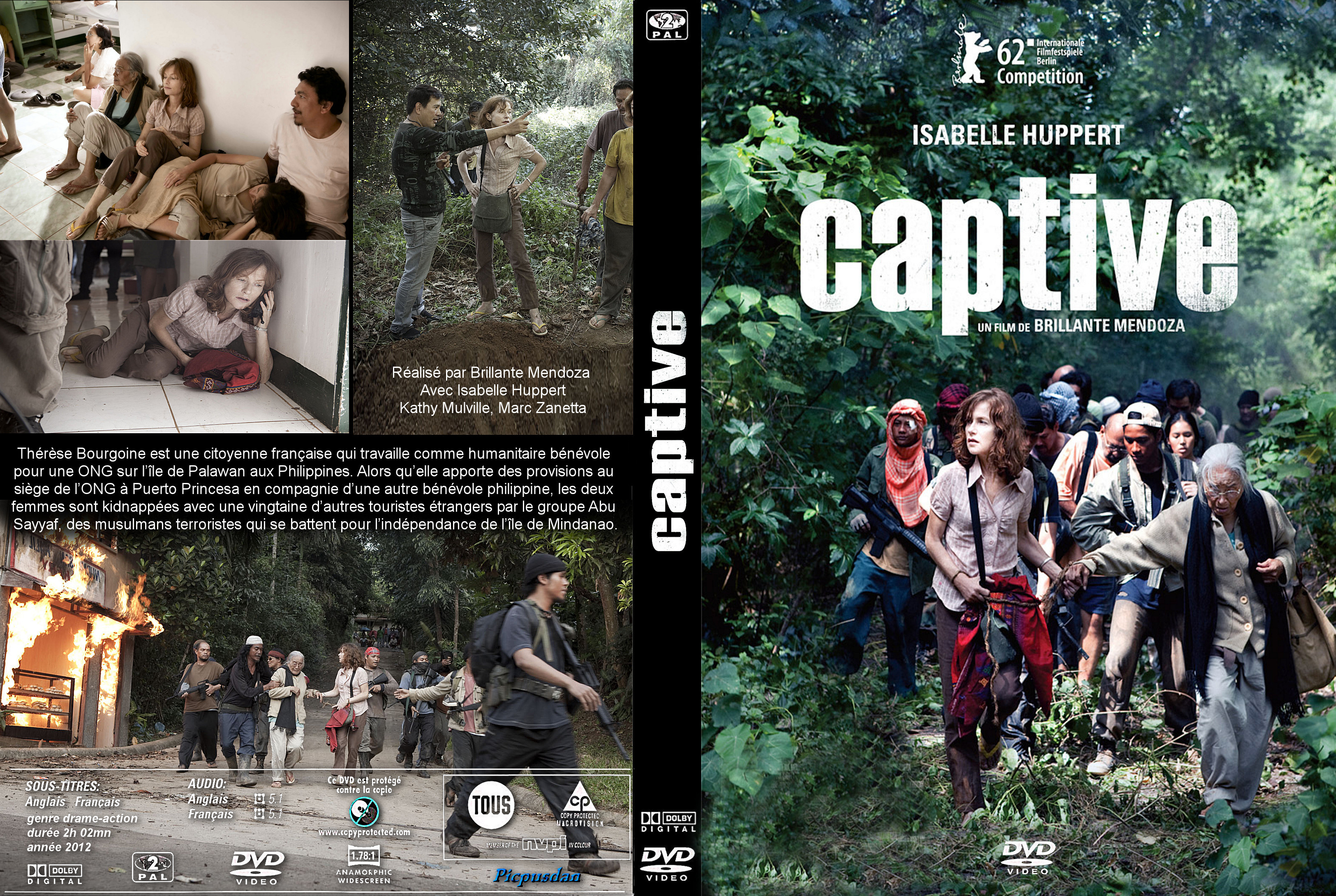Jaquette DVD Captive (2012) custom