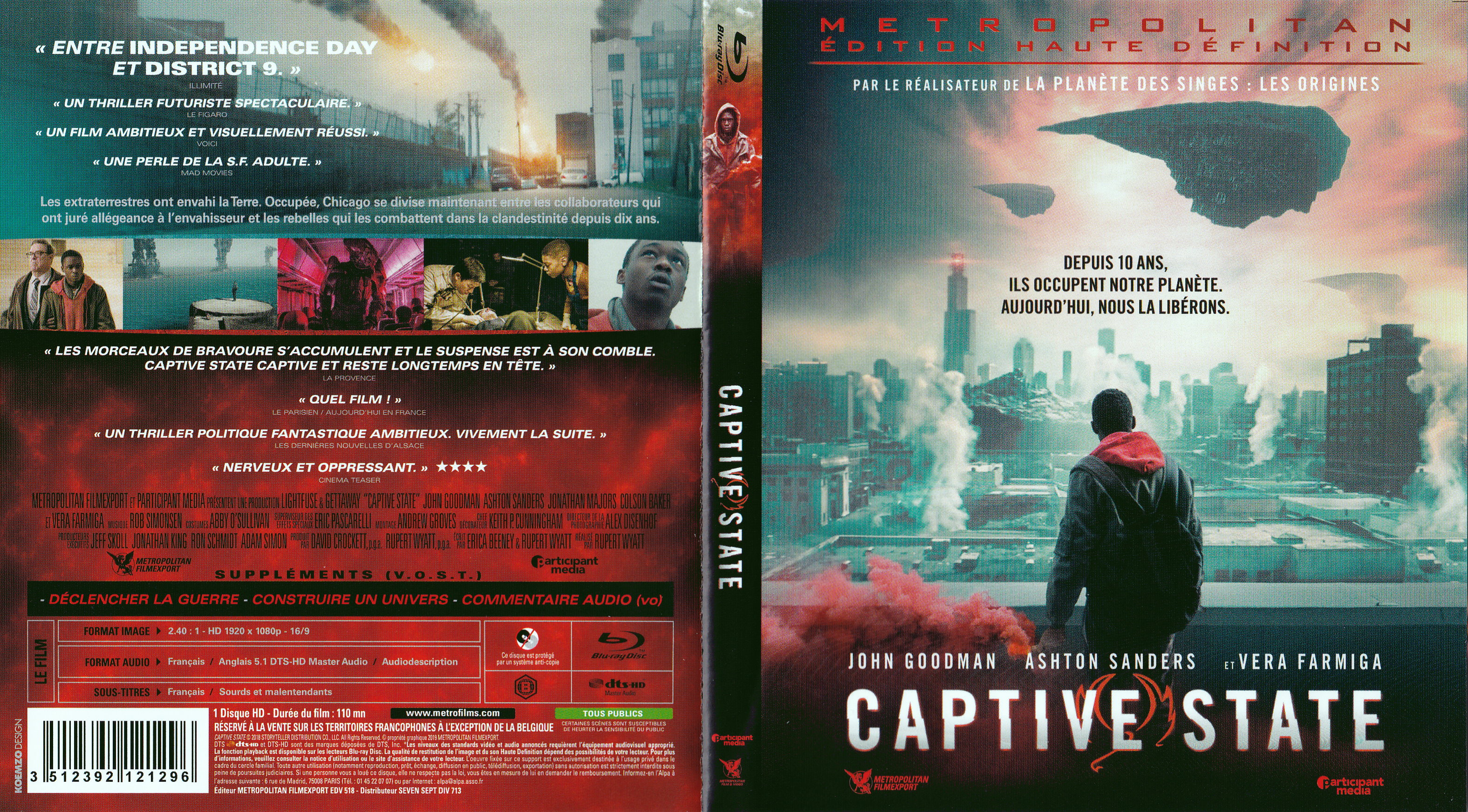 Jaquette DVD Captive state (BLU-RAY)