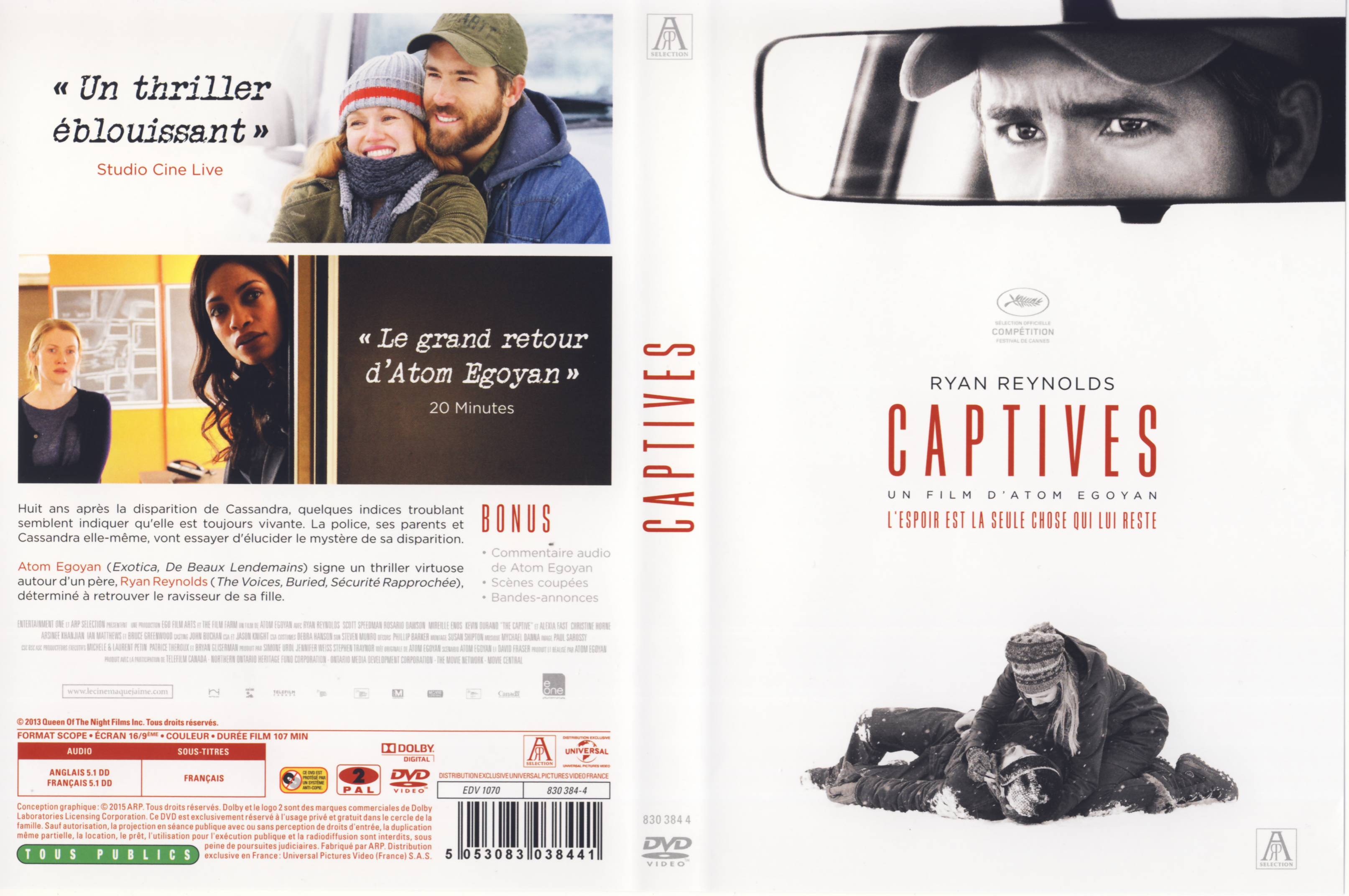 Jaquette DVD Captives