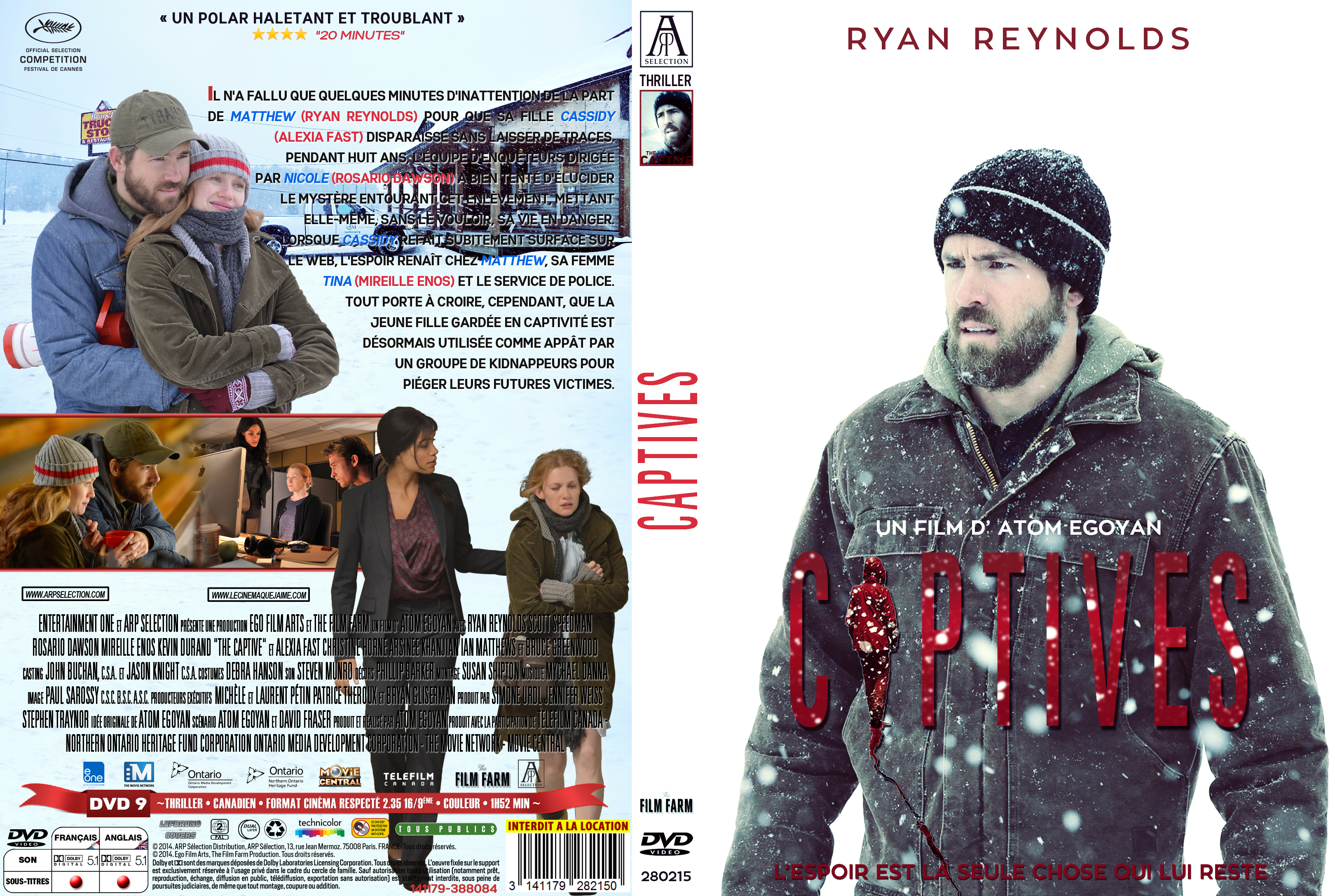 Jaquette DVD Captives custom