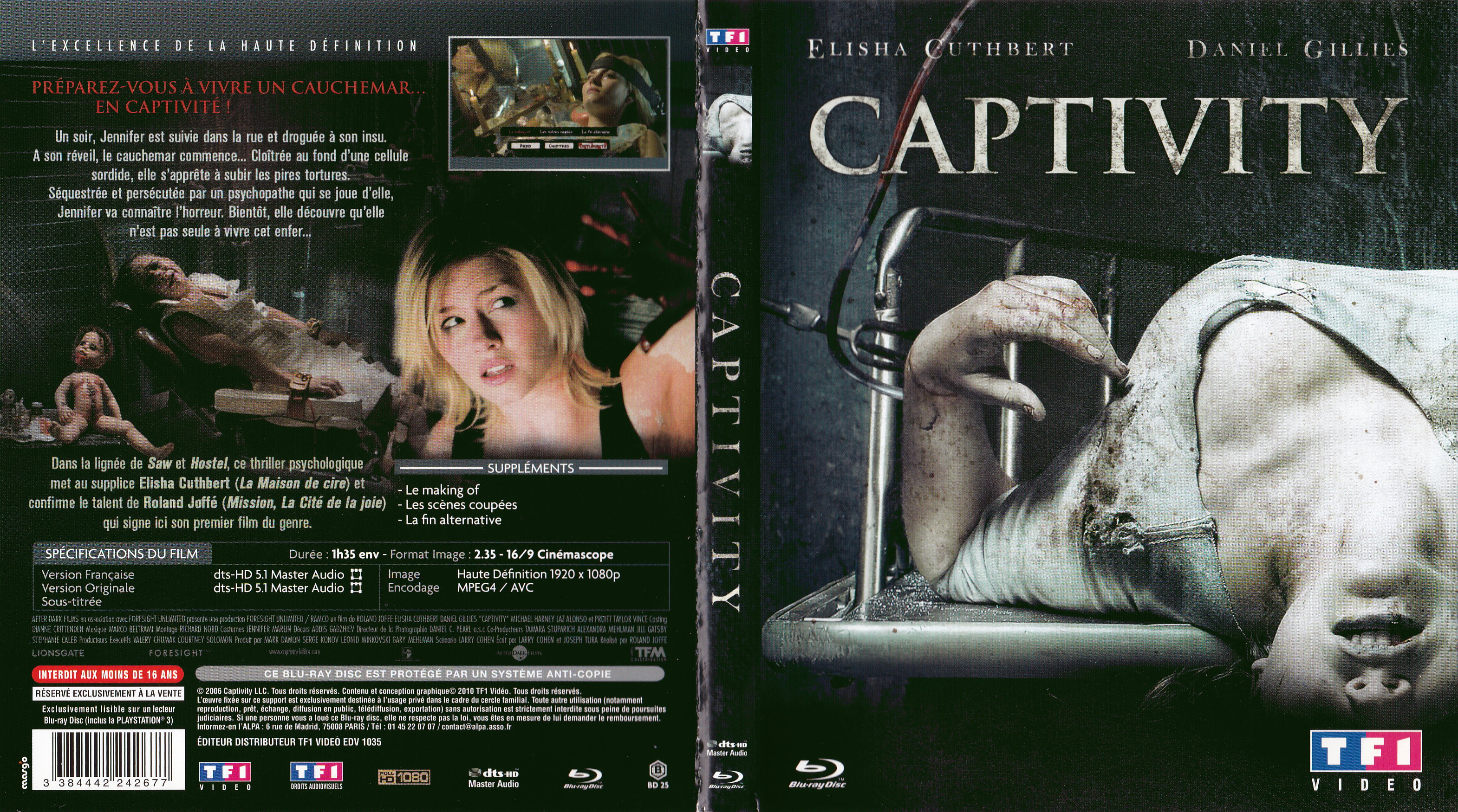 Jaquette DVD Captivity (BLU-RAY)