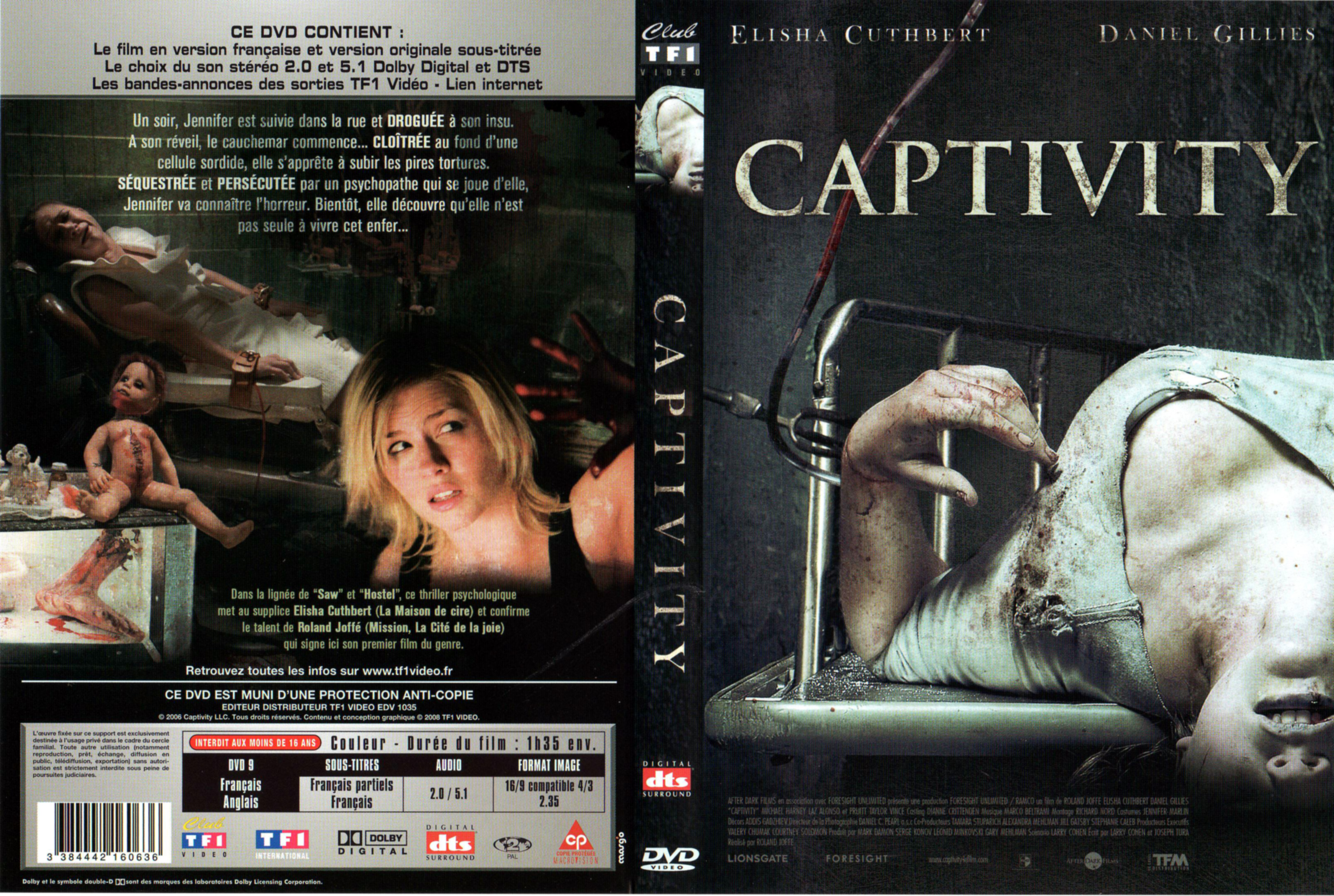 Jaquette DVD Captivity v2