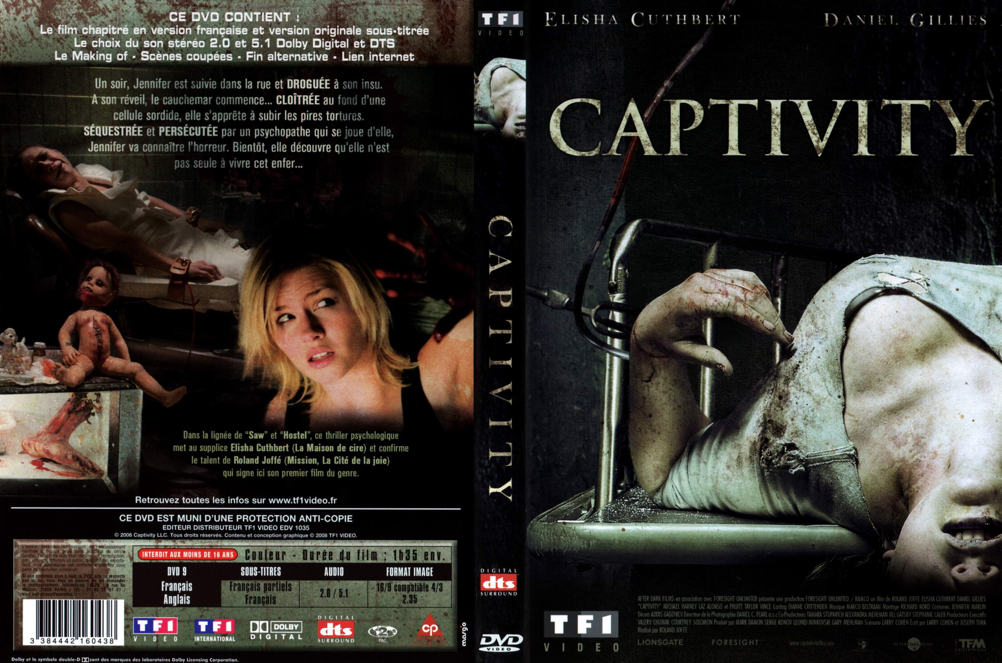 Jaquette DVD Captivity v3