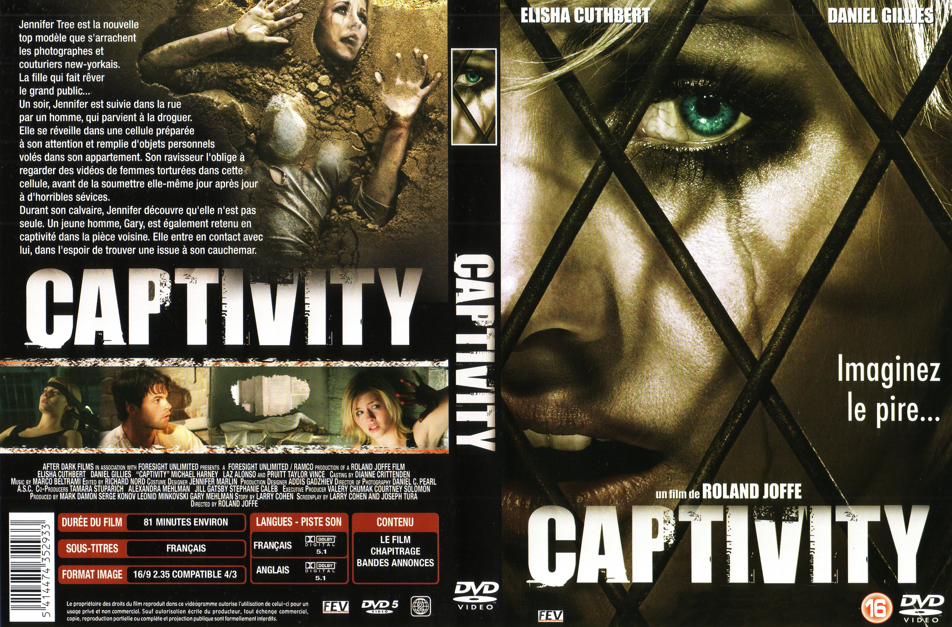 Jaquette DVD Captivity v4