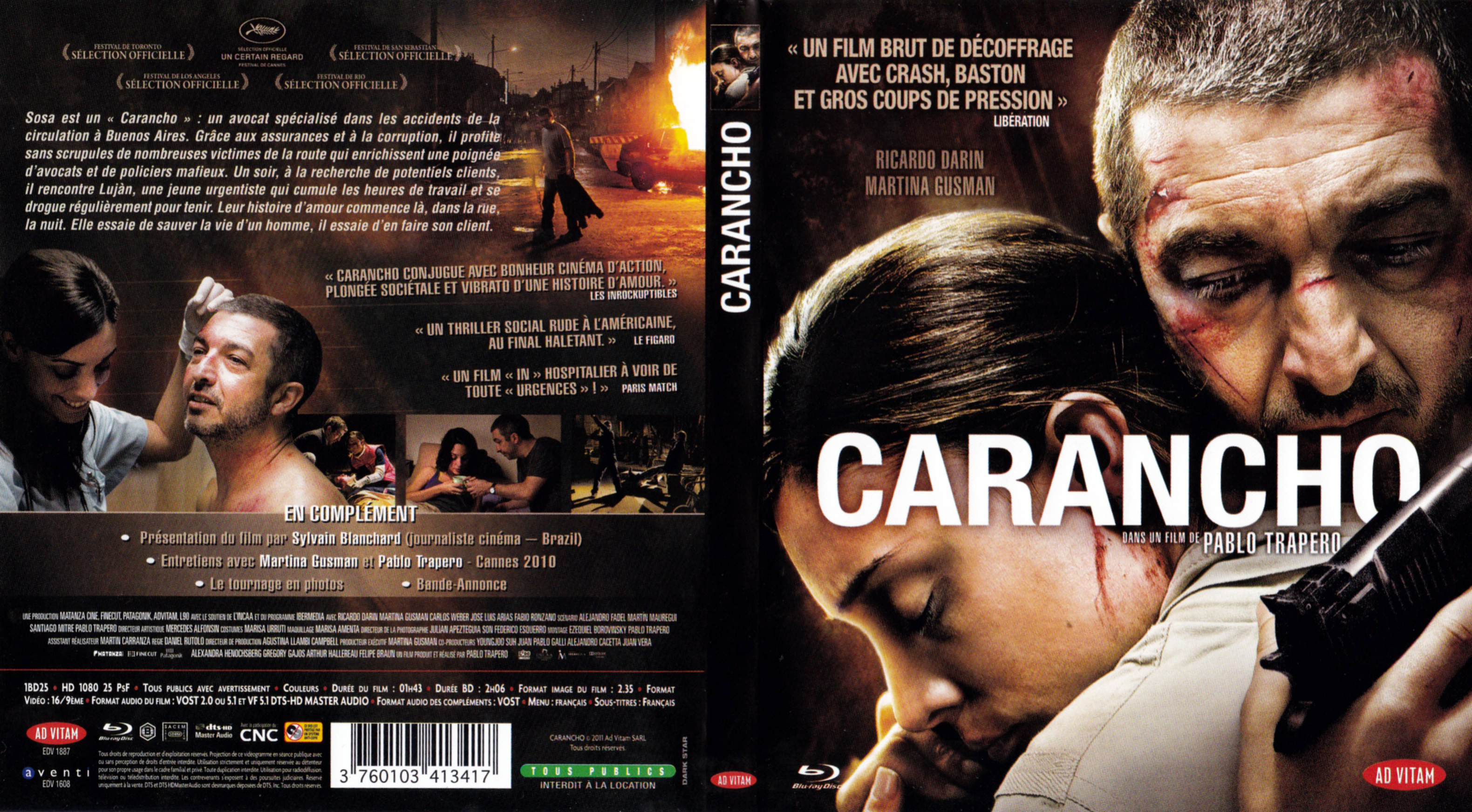 Jaquette DVD Carancho (BLU-RAY)