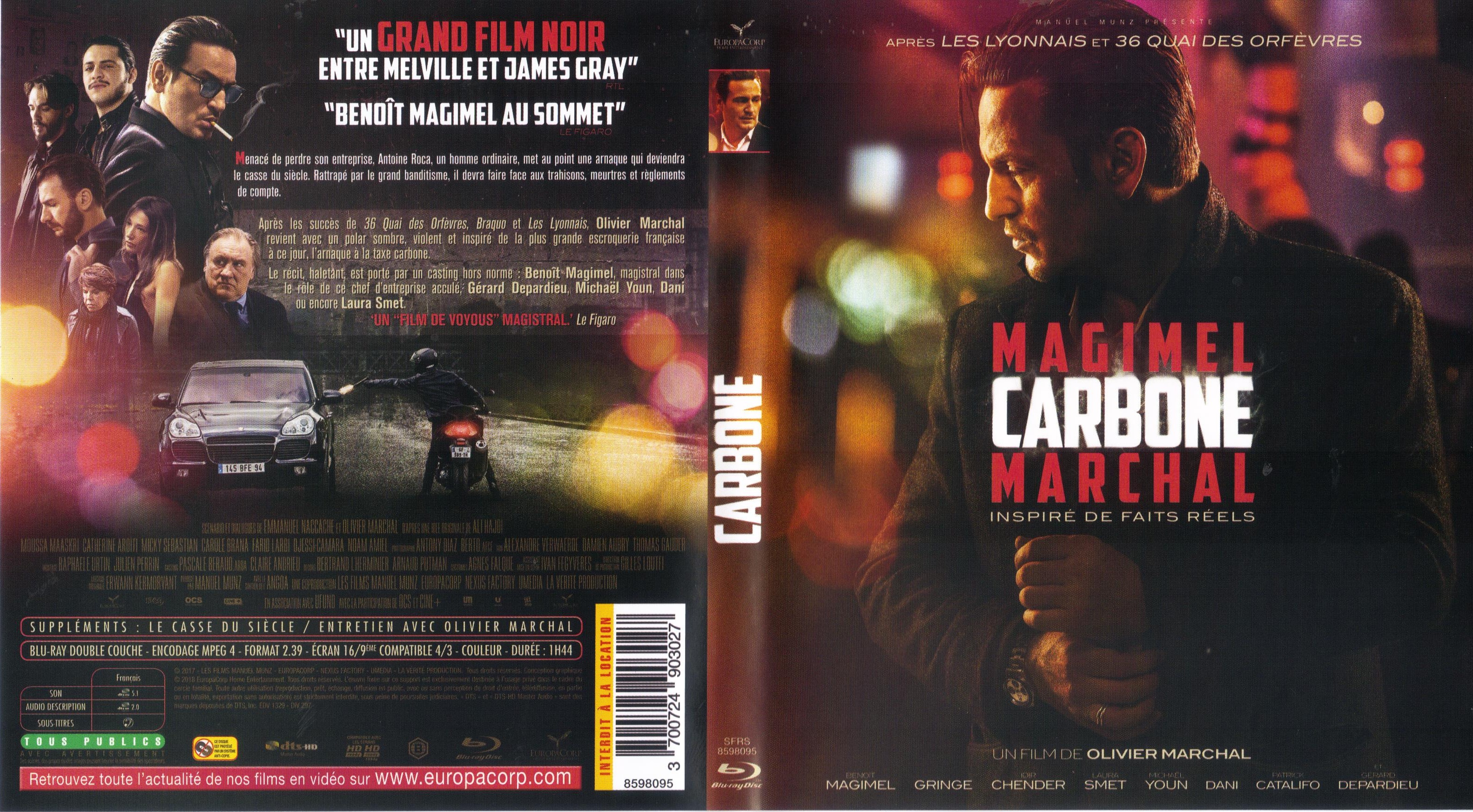 Jaquette DVD Carbone (BLU-RAY)