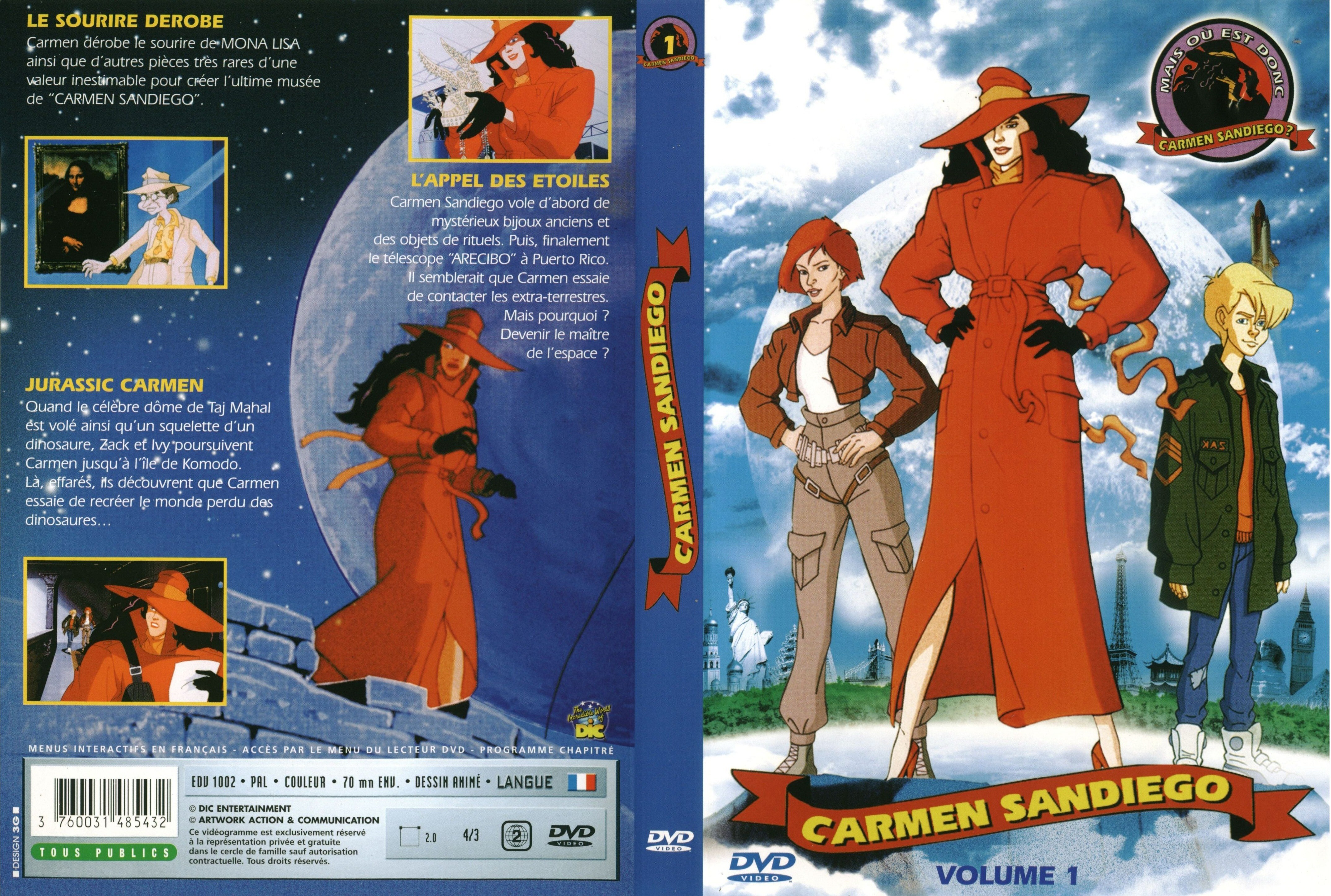 Jaquette DVD Carmen Sandiego vol 01