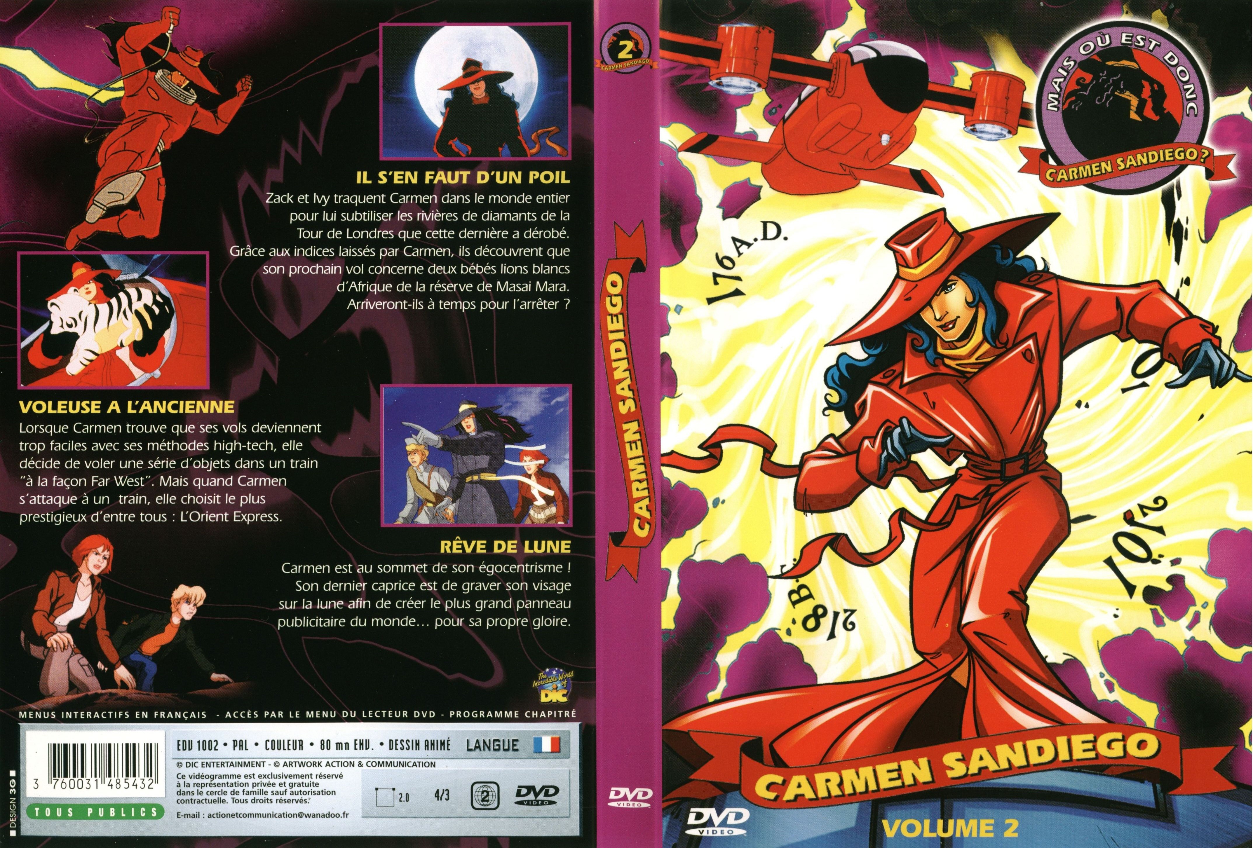 Jaquette DVD Carmen Sandiego vol 02
