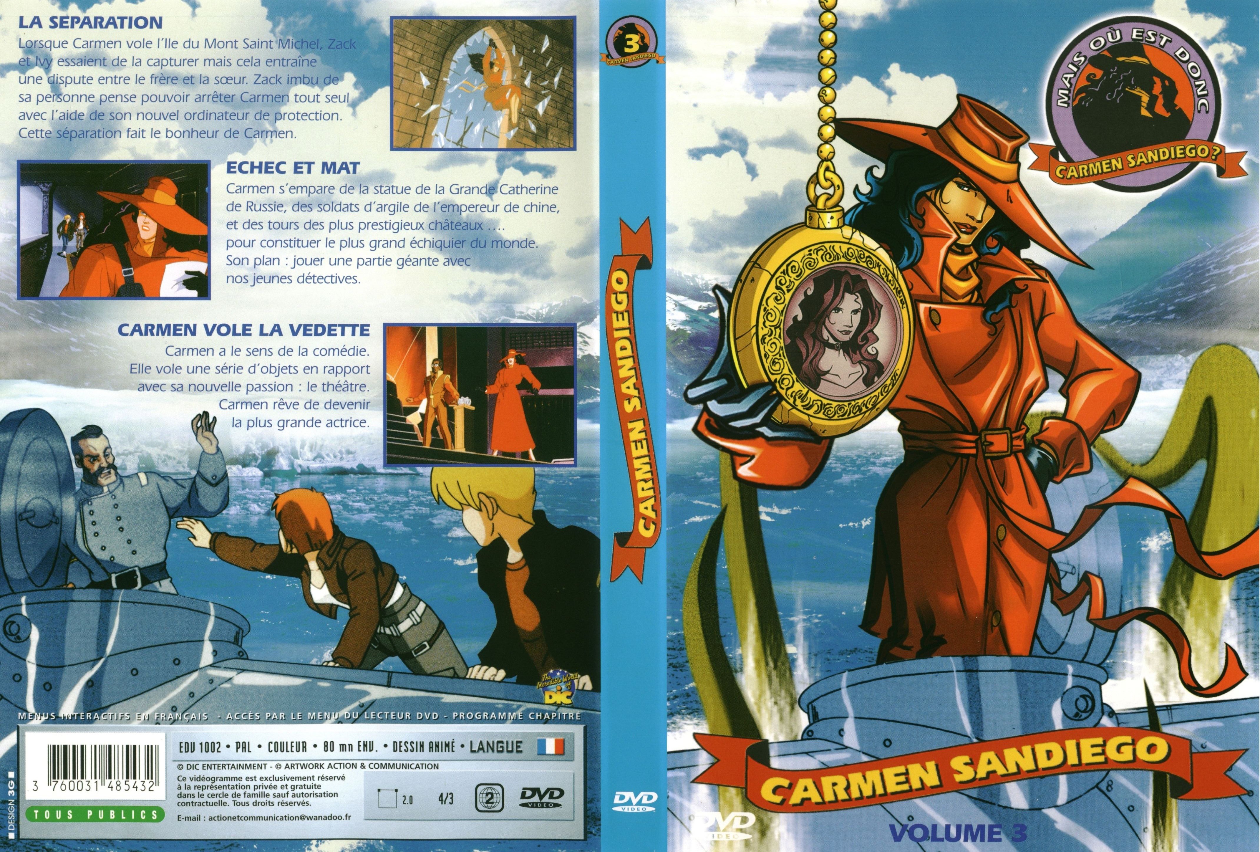 Jaquette DVD Carmen Sandiego vol 03