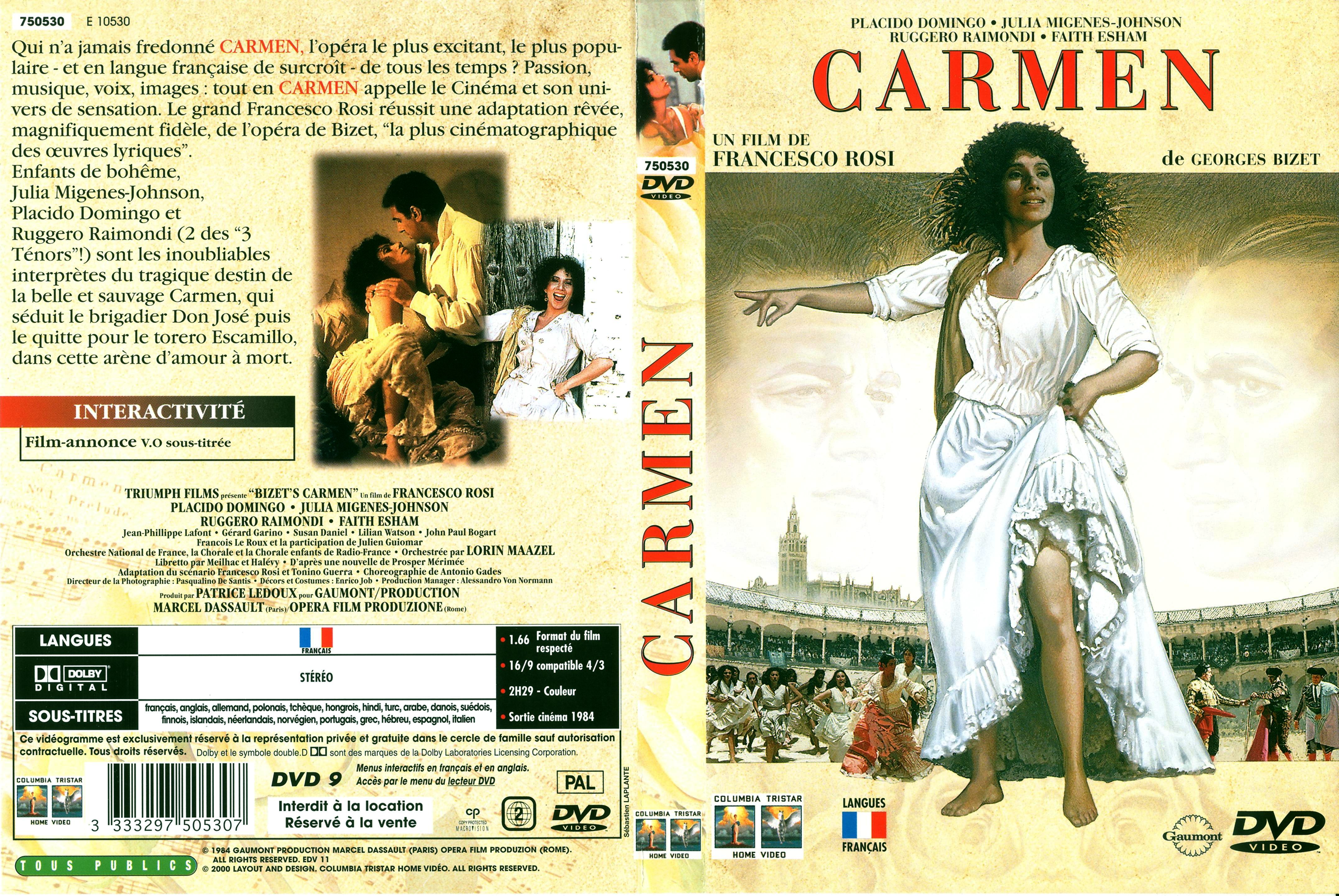 Jaquette DVD Carmen (1984)