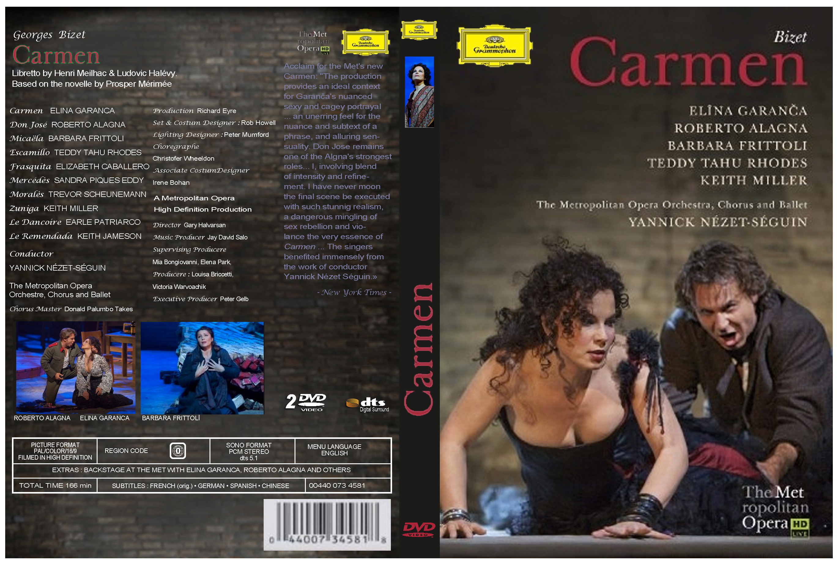 Jaquette DVD Carmen custom