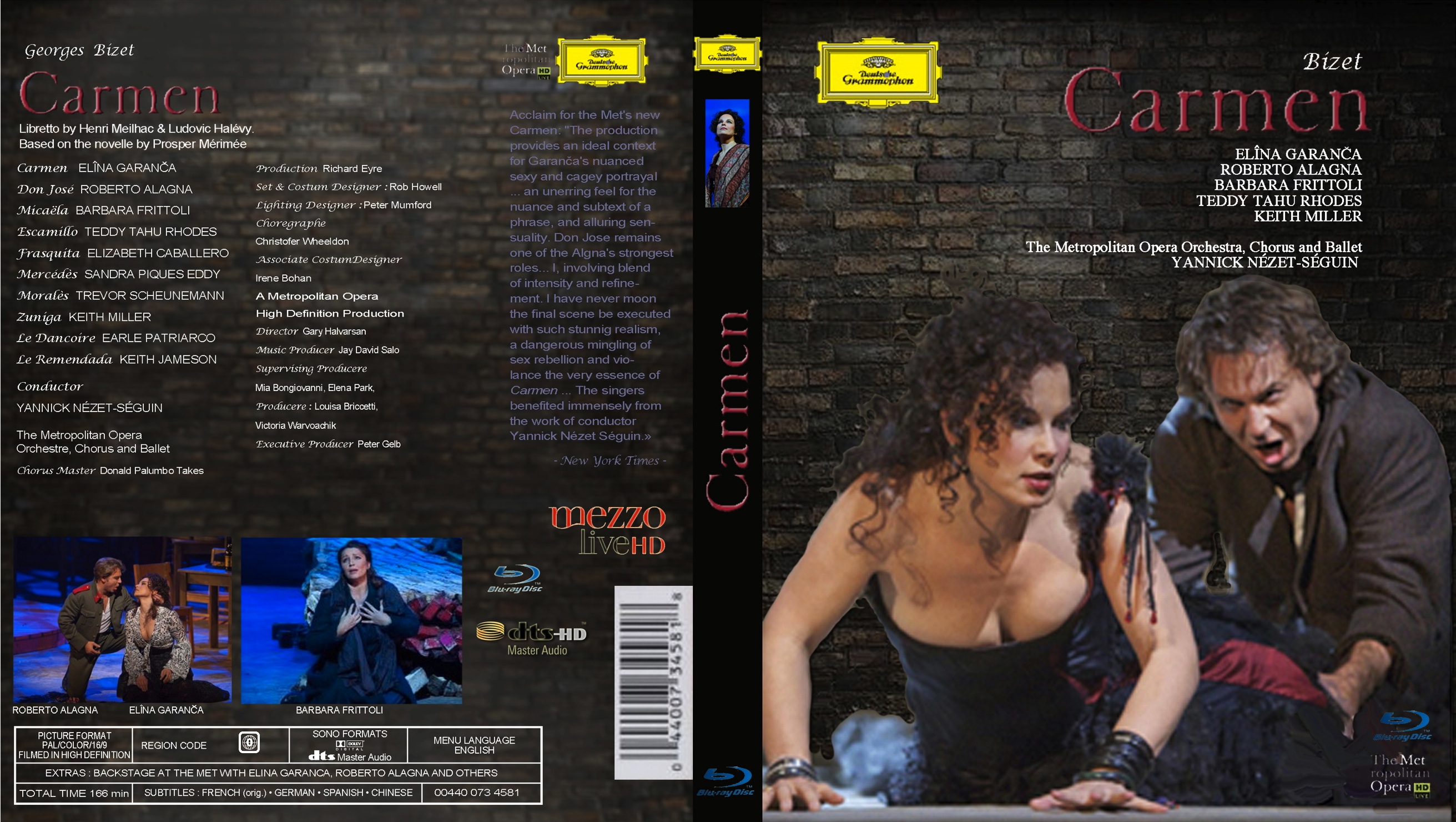 Jaquette DVD Carmen custom (BLU-RAY)