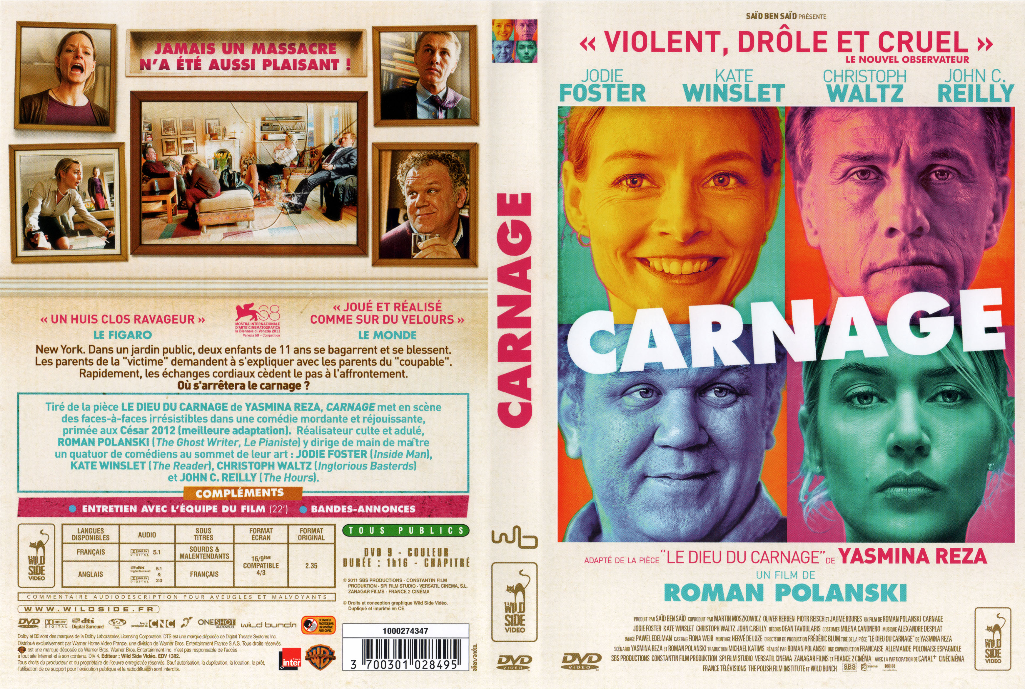Jaquette DVD Carnage (2011)