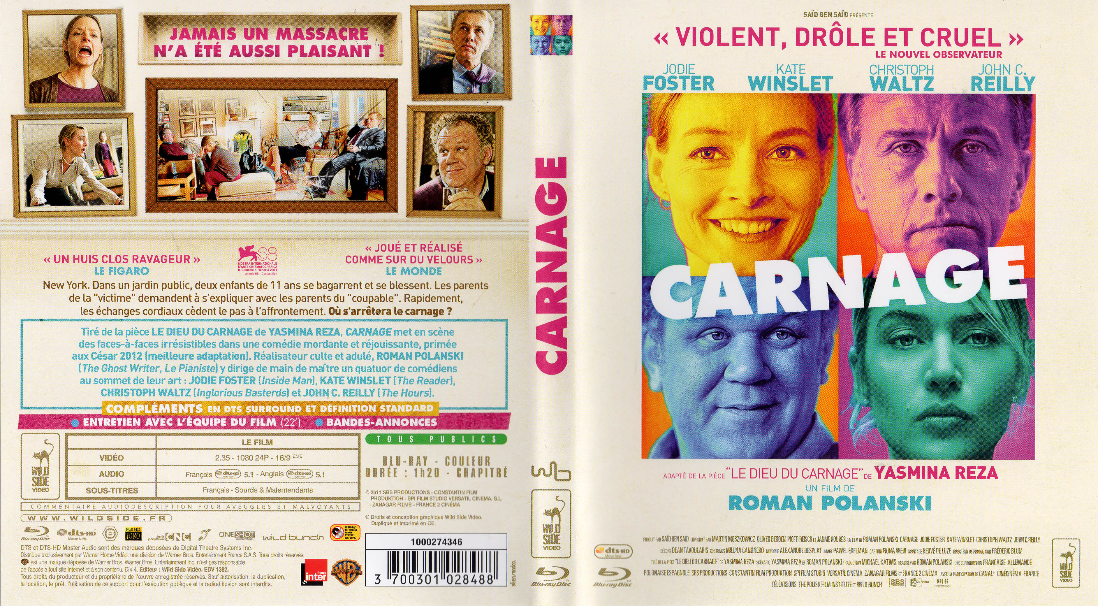Jaquette DVD Carnage (2011) (BLU-RAY)