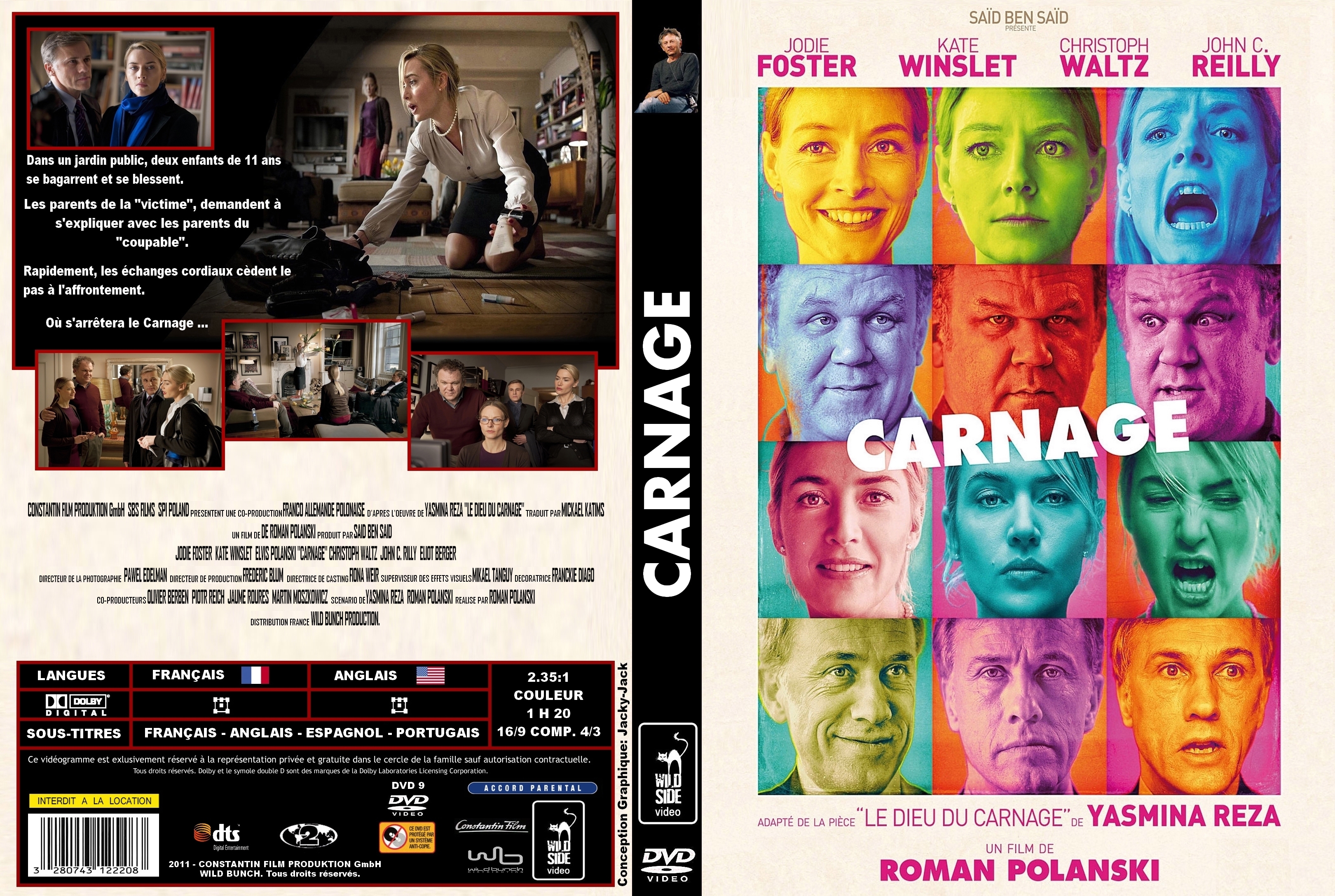 Jaquette DVD Carnage (2011) custom v2