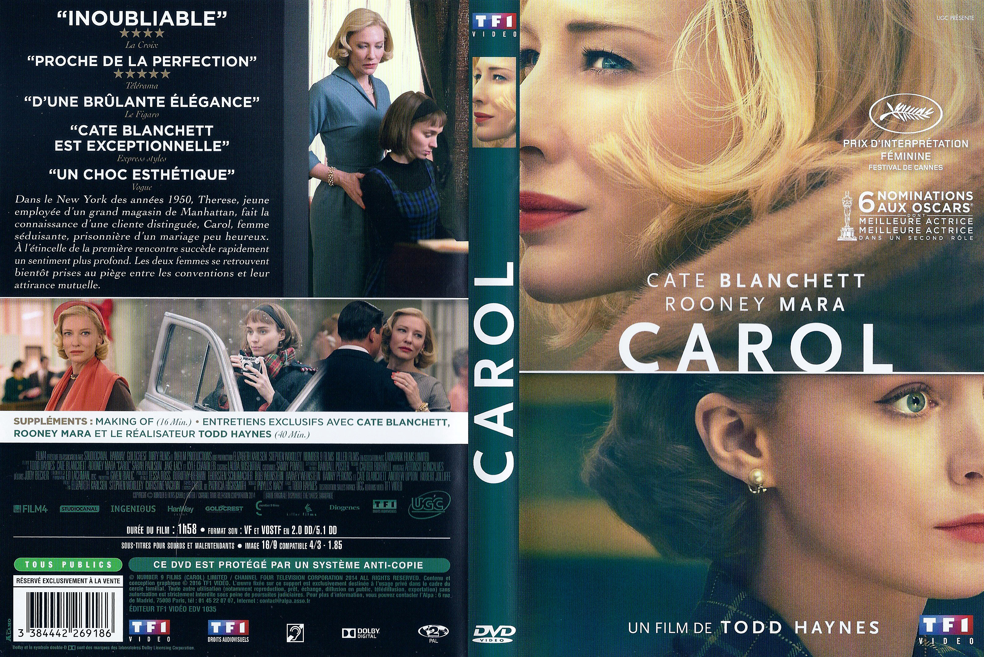 Jaquette DVD Carol