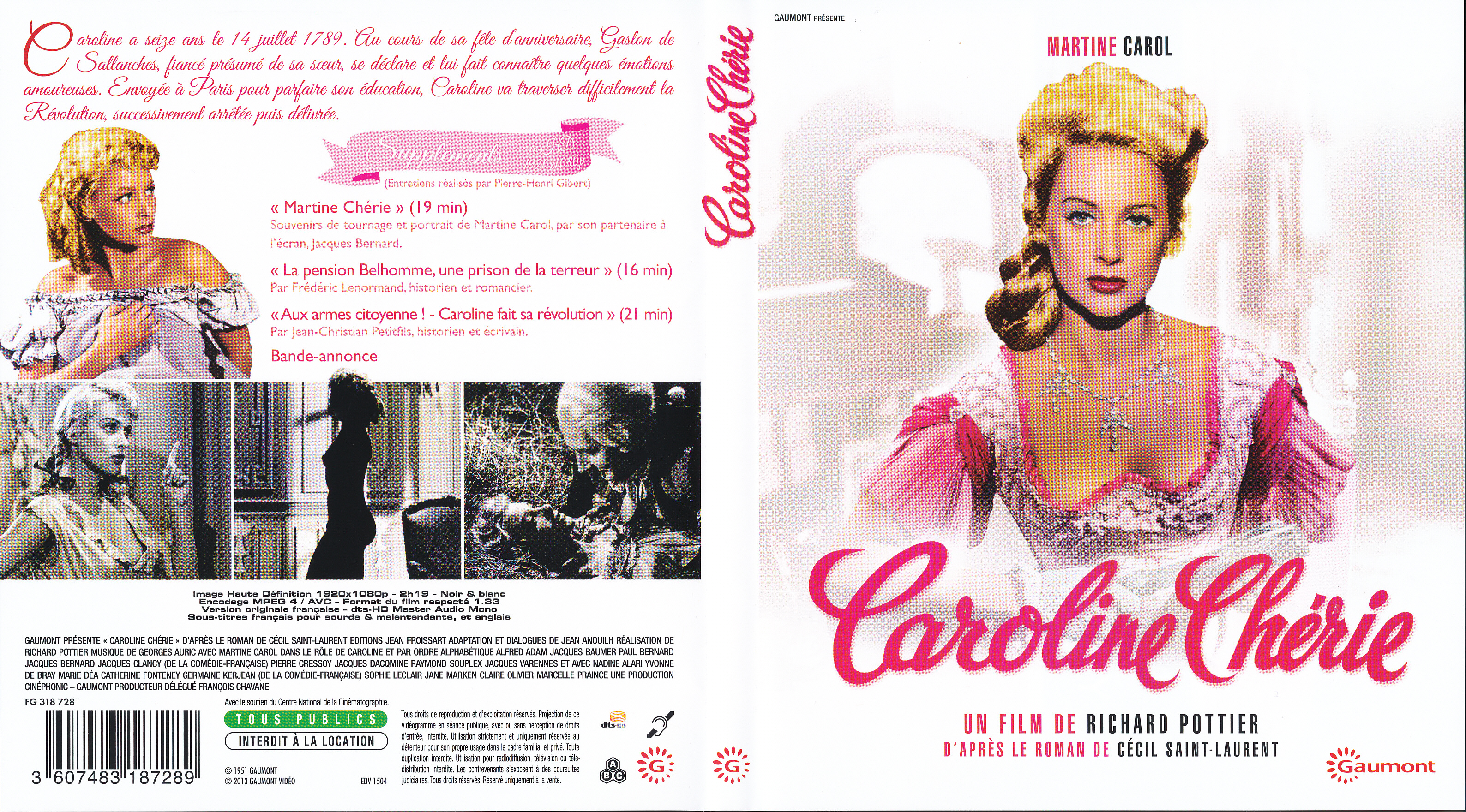 Jaquette DVD Caroline Chrie (BLU-RAY)