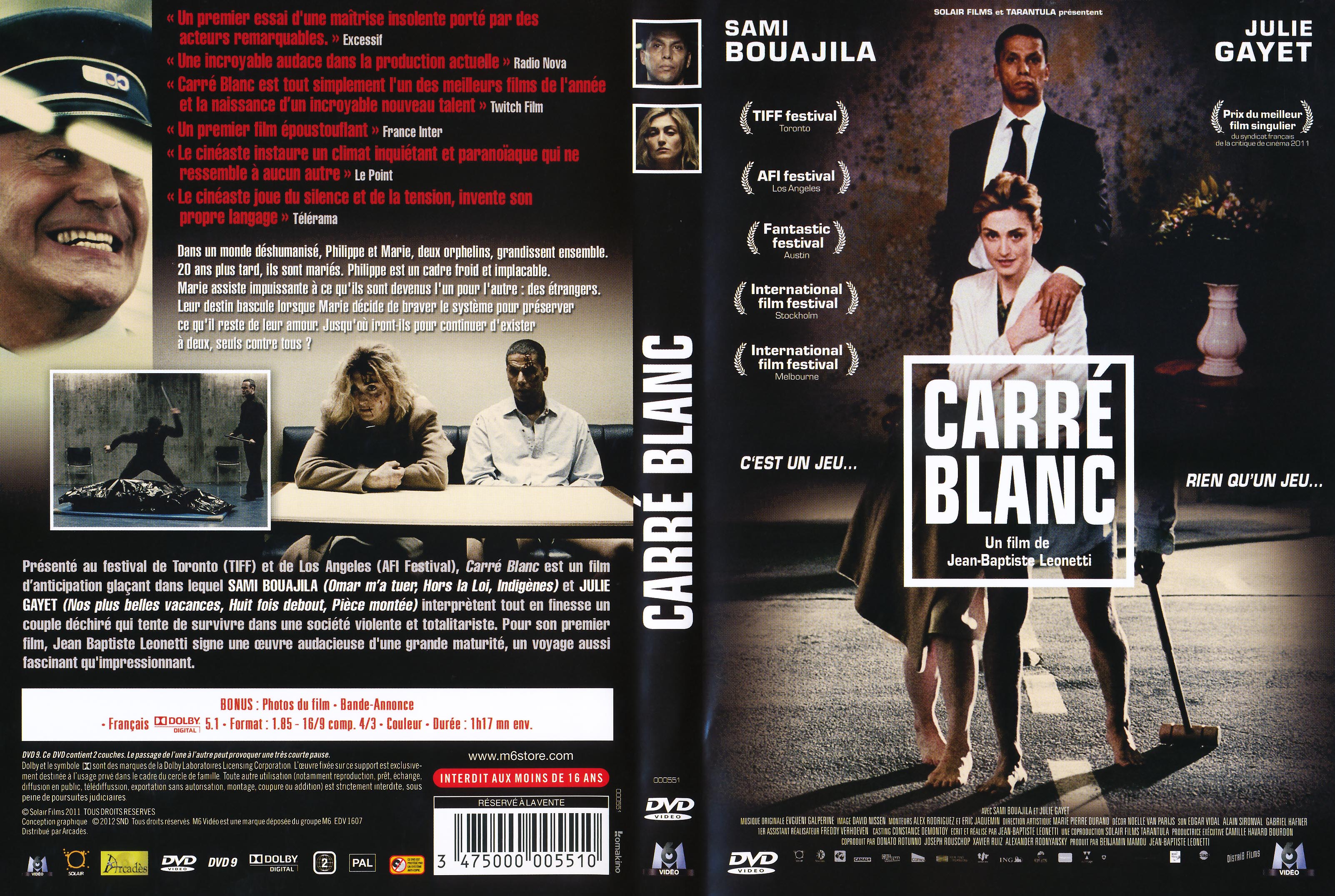 Jaquette DVD Carre blanc