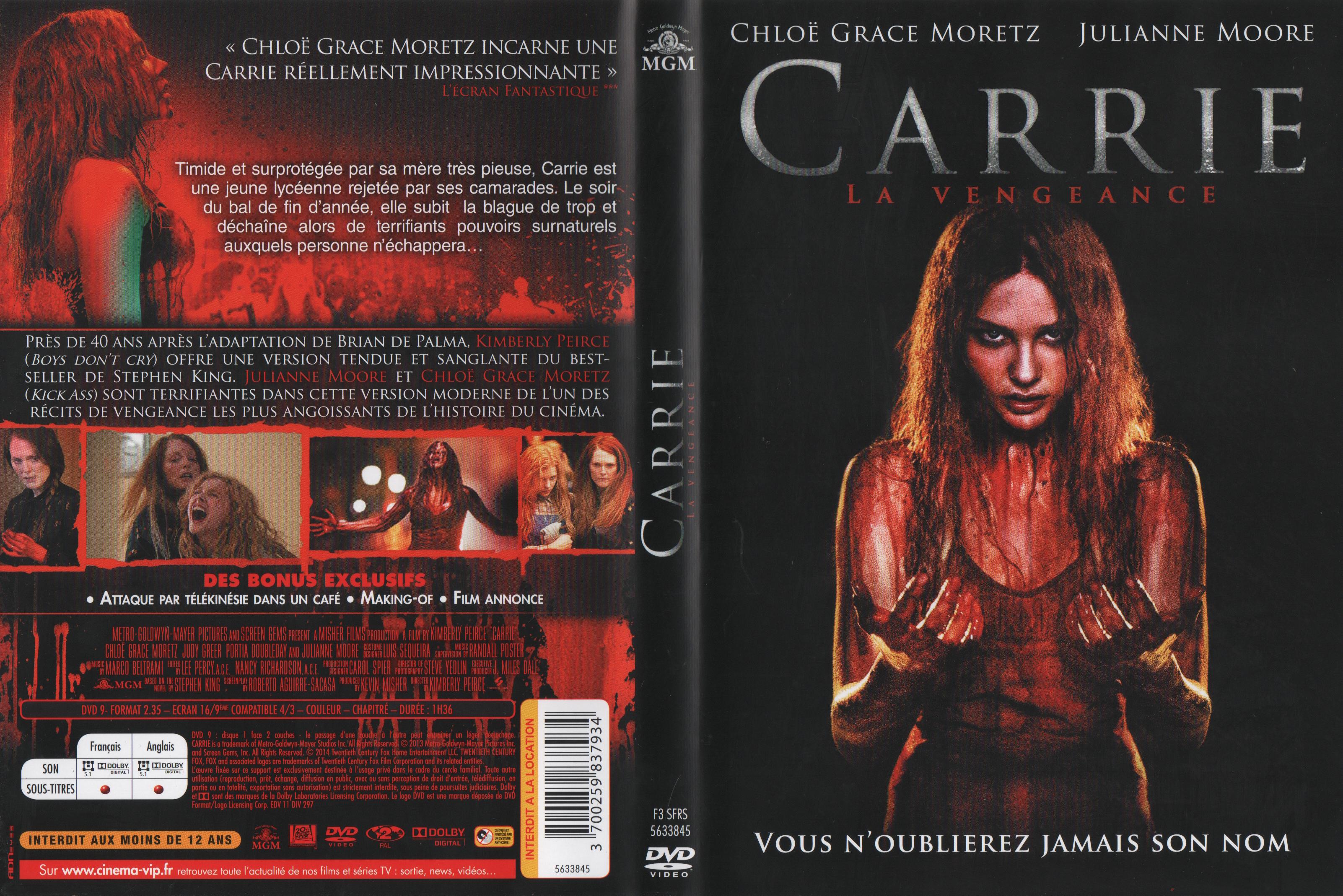 Jaquette DVD Carrie, la vengeance