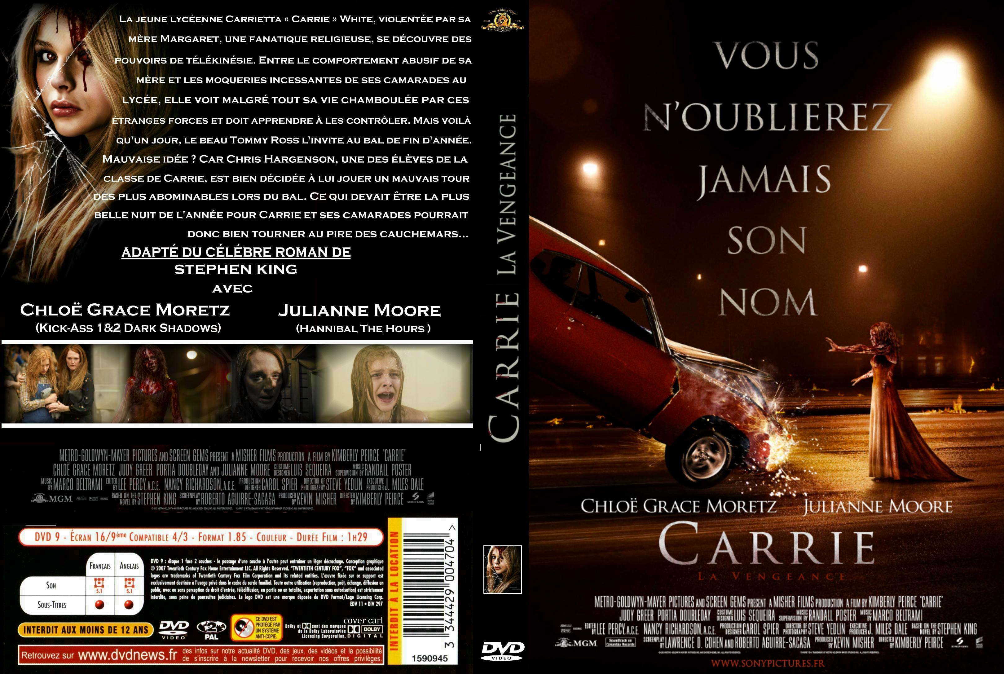 Jaquette DVD Carrie, la vengeance custom v2