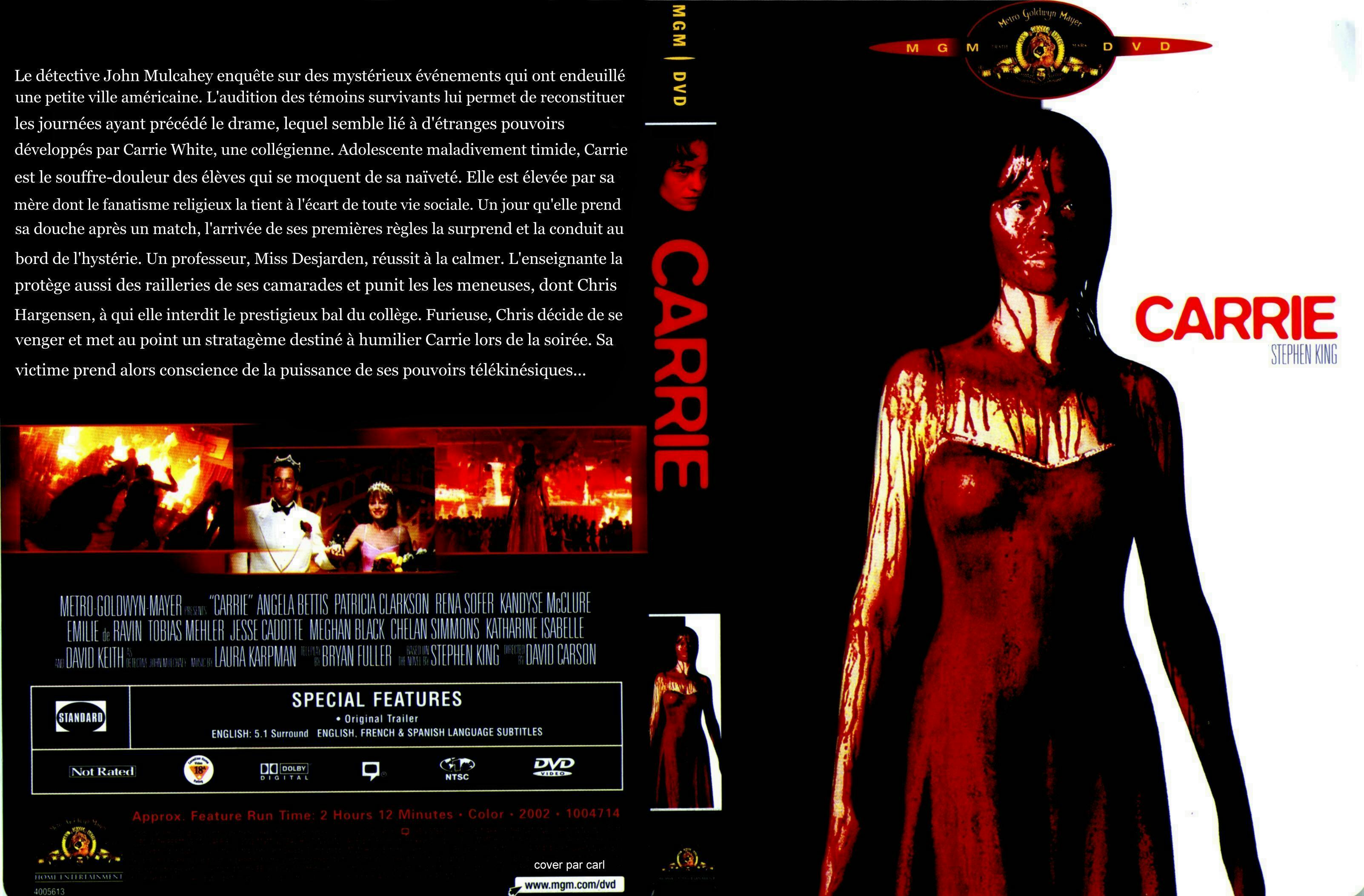 Jaquette DVD Carrie (2002) custom