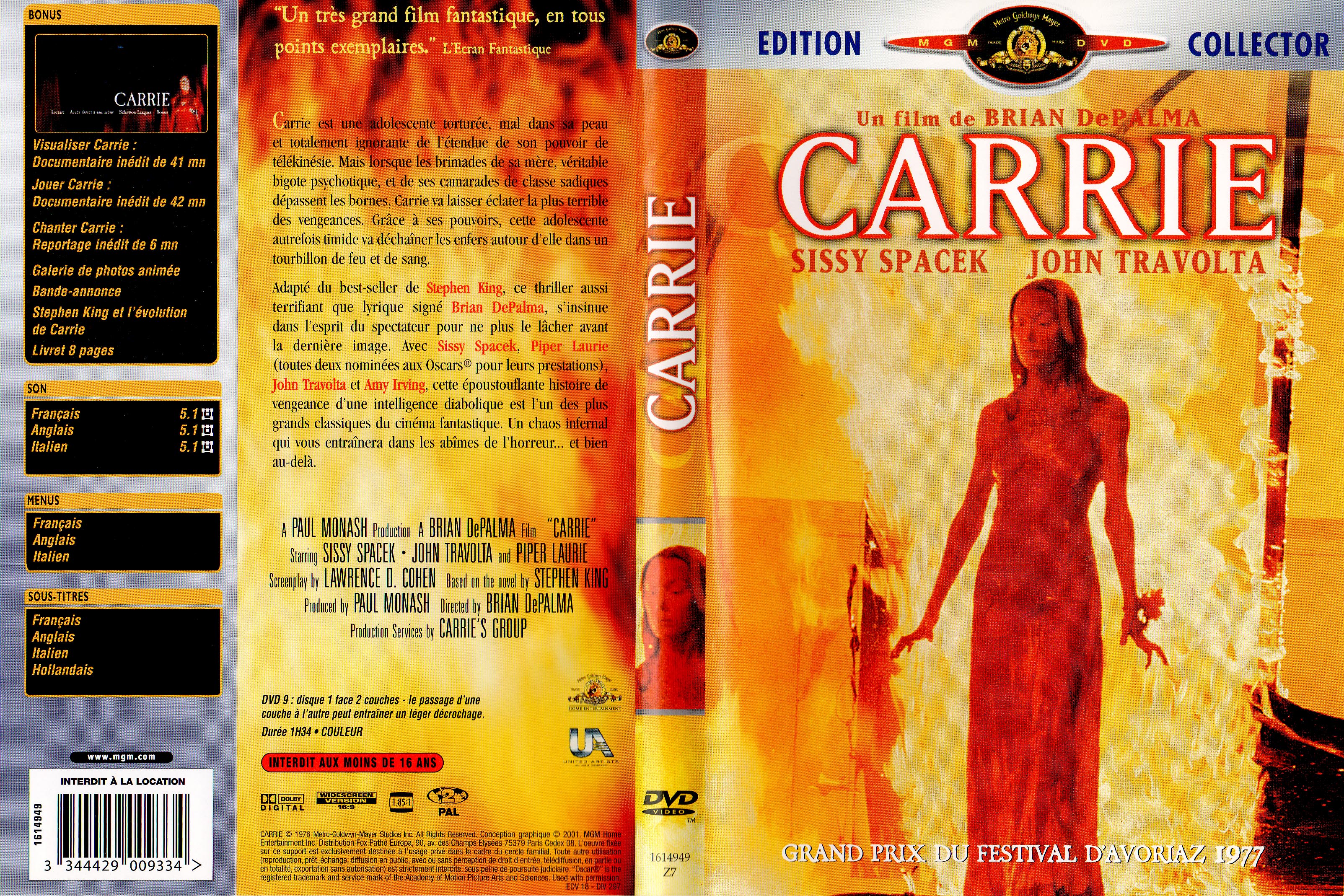 Jaquette DVD Carrie v4