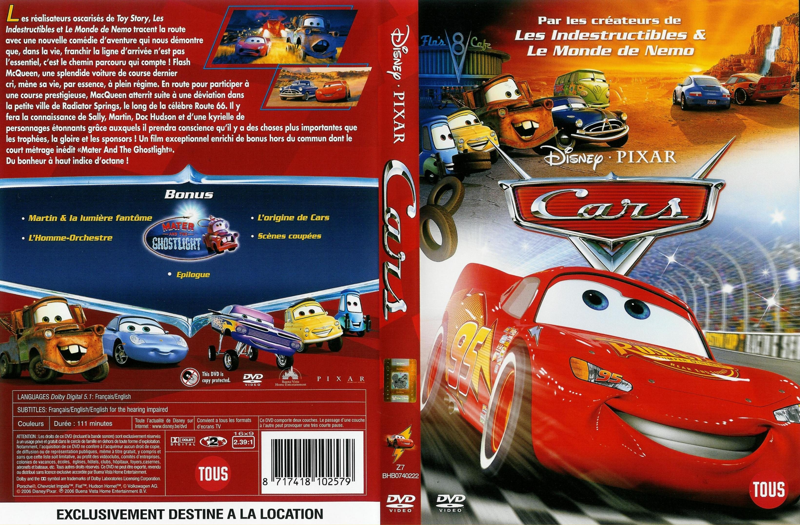 Jaquette DVD Cars