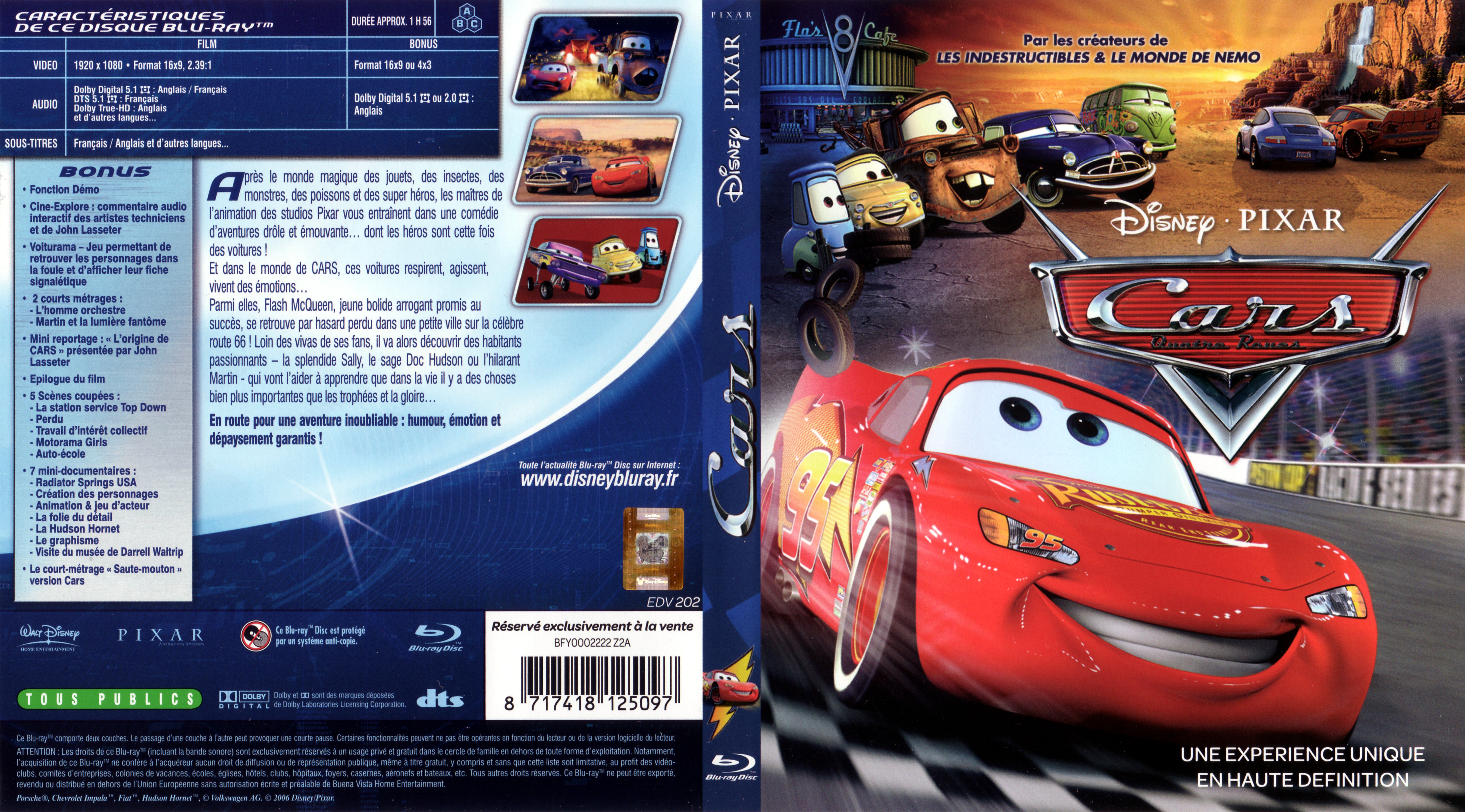 Jaquette DVD Cars (BLU-RAY)