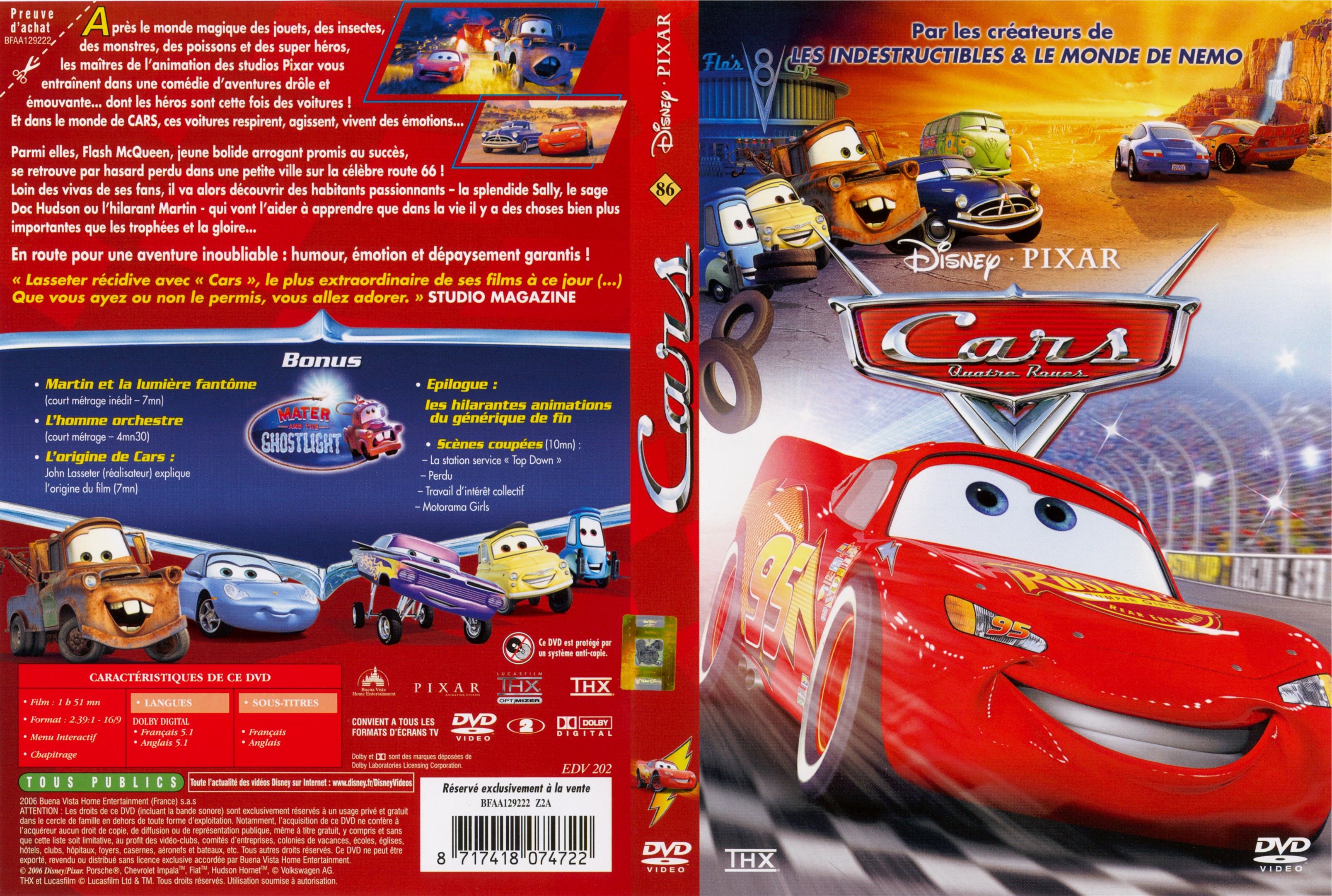 Jaquette DVD Cars v2