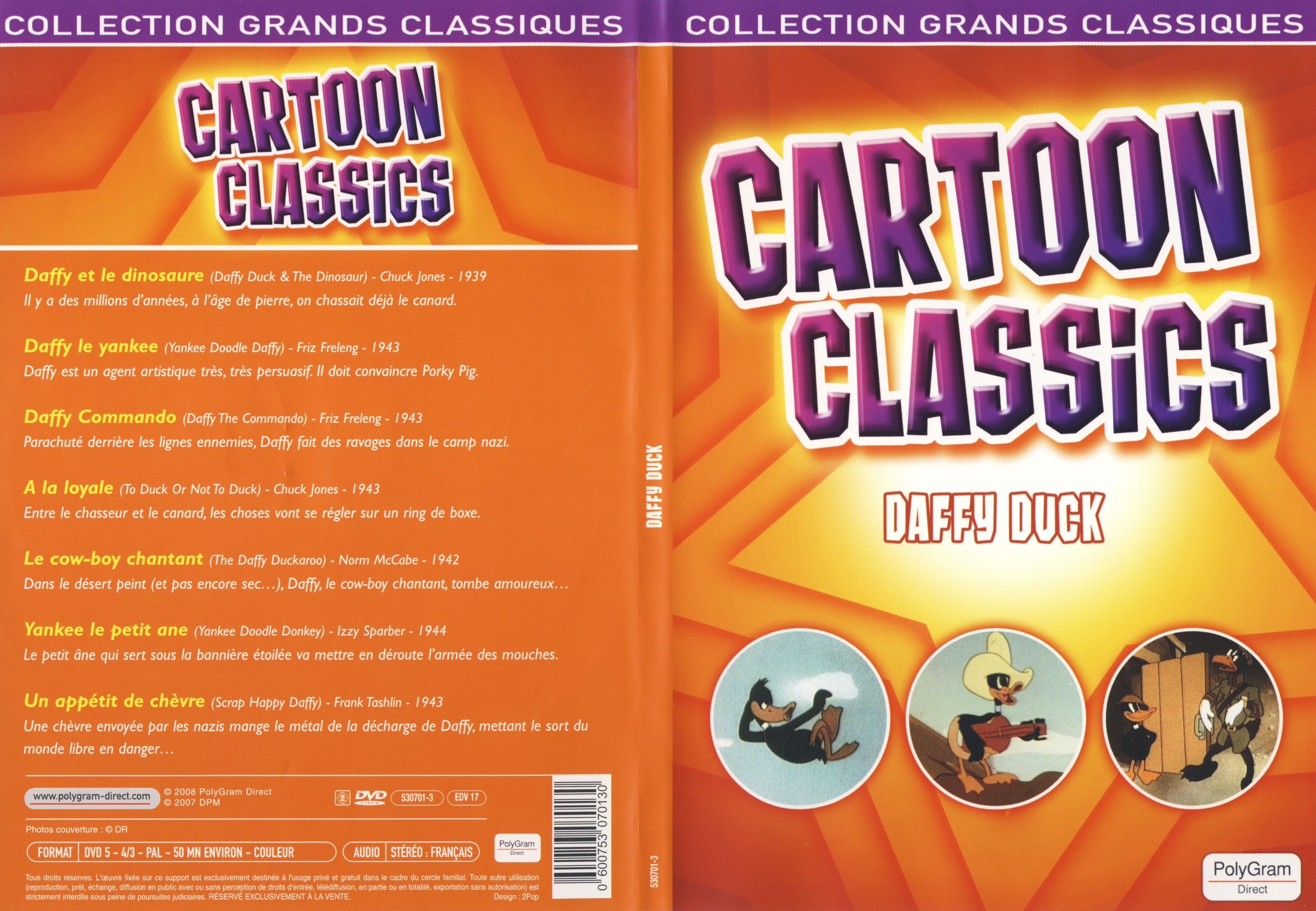 Jaquette DVD Cartoon classics - Daffy Duck
