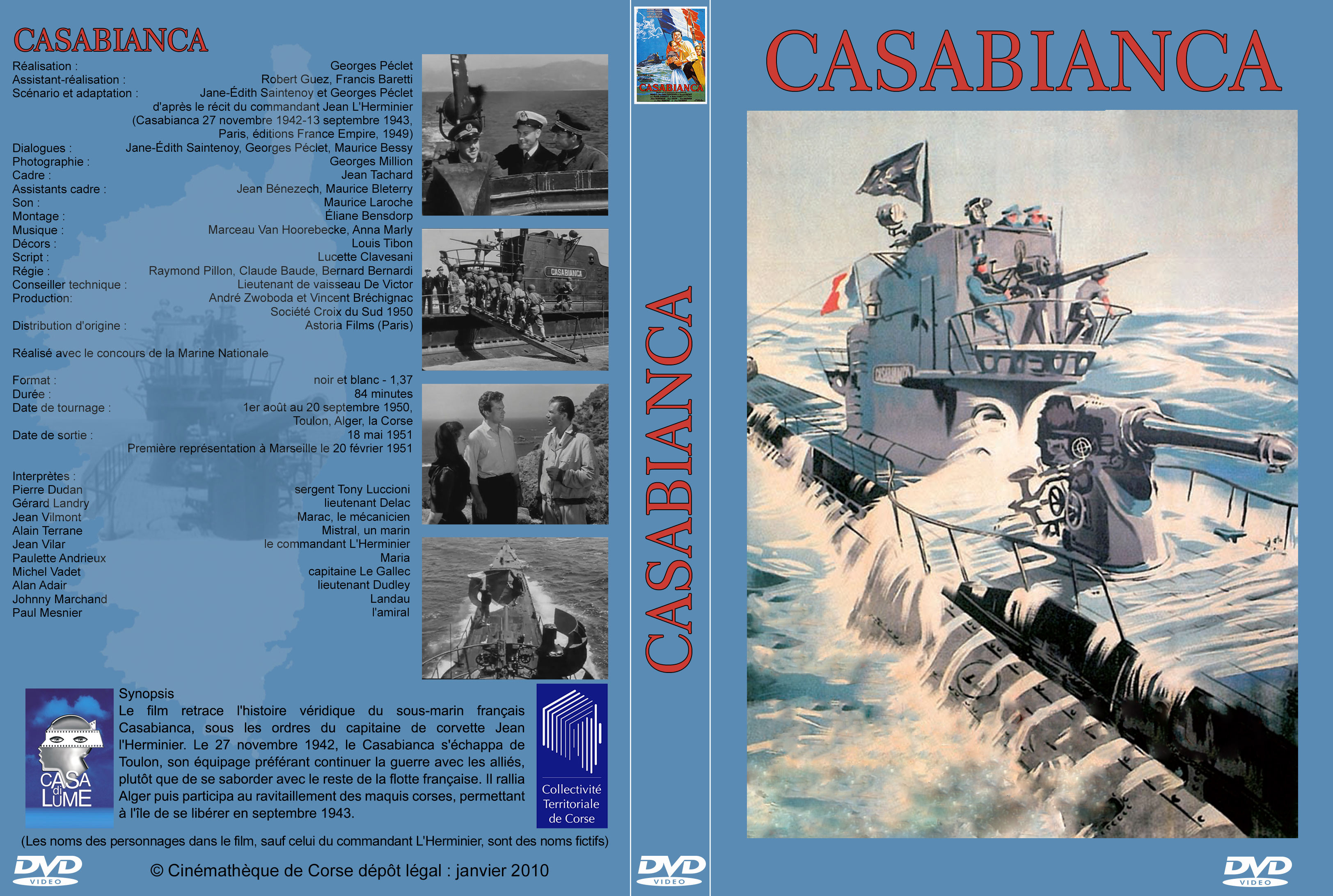 Jaquette DVD Casabianca custom