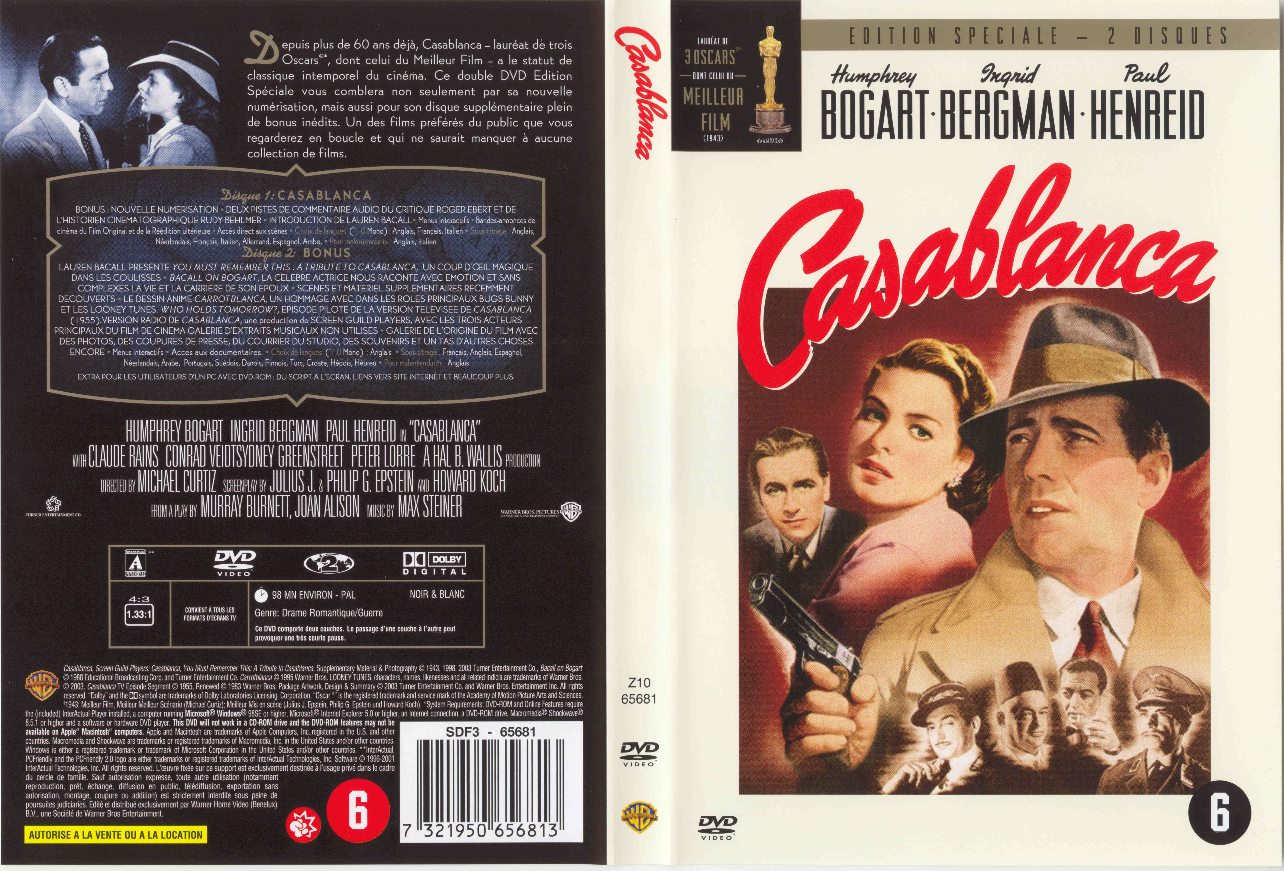 Jaquette DVD Casablanca