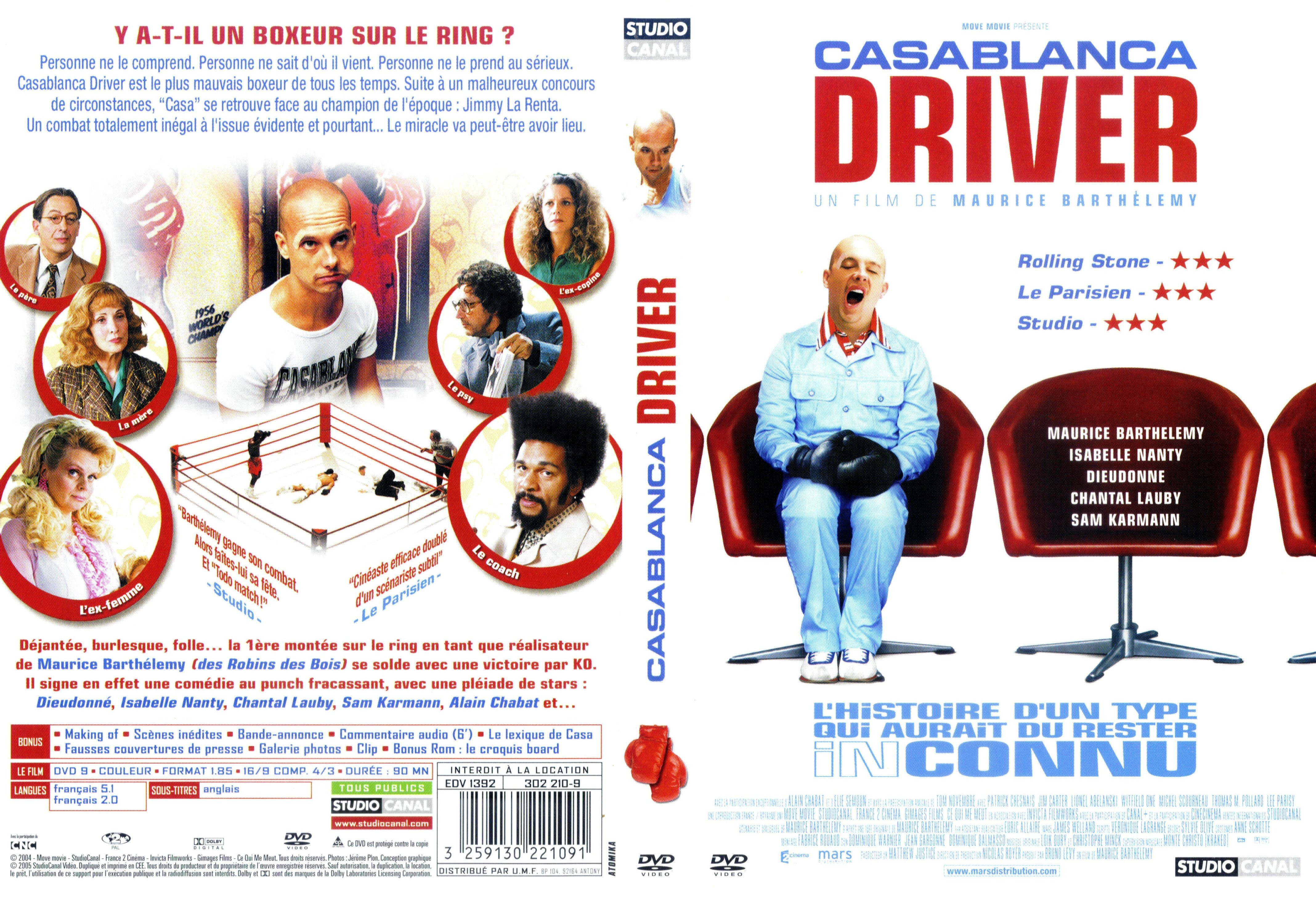 Jaquette DVD Casablanca driver